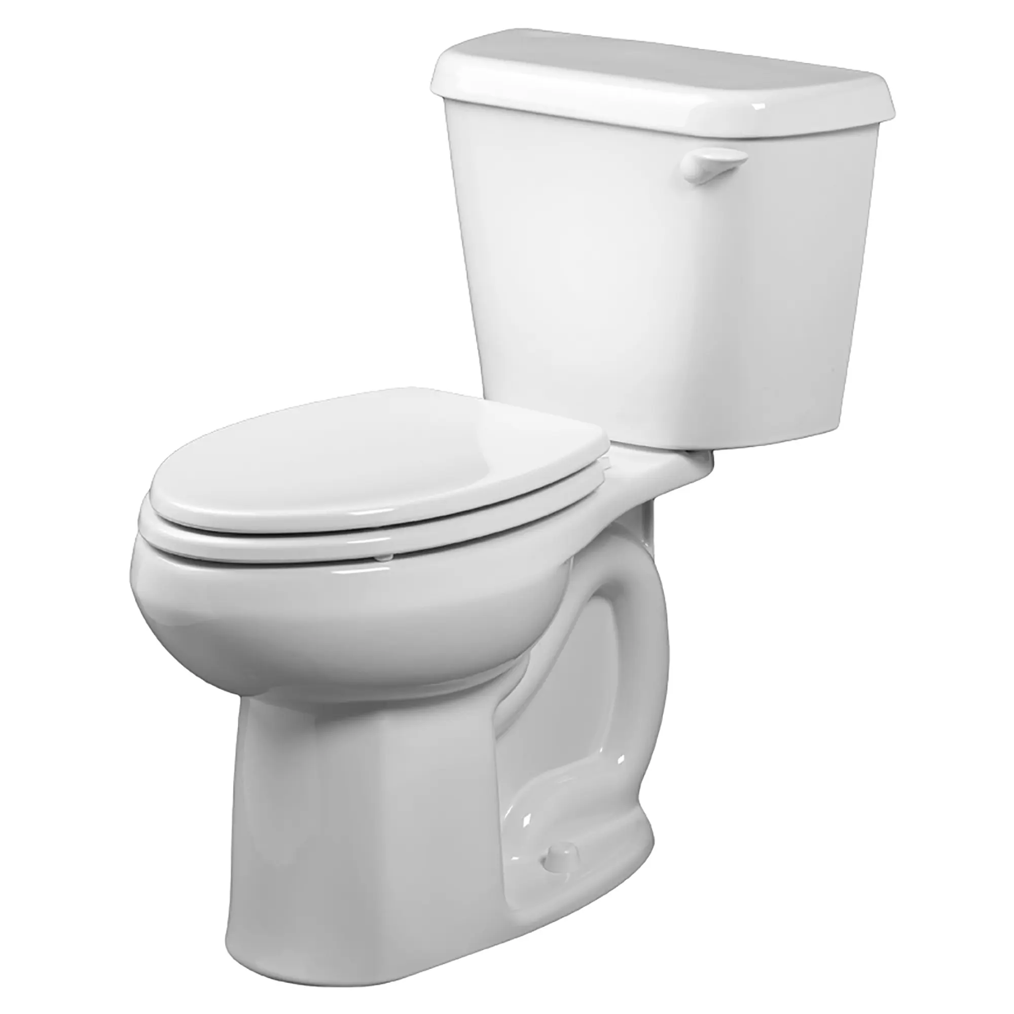 Toilette Colony®, 2 pièces, 1,6 gpc/6,0 lpc, à cuvette allongée à hauteur de chaise, sans siège, levier de déclenchement à droite, sans siège