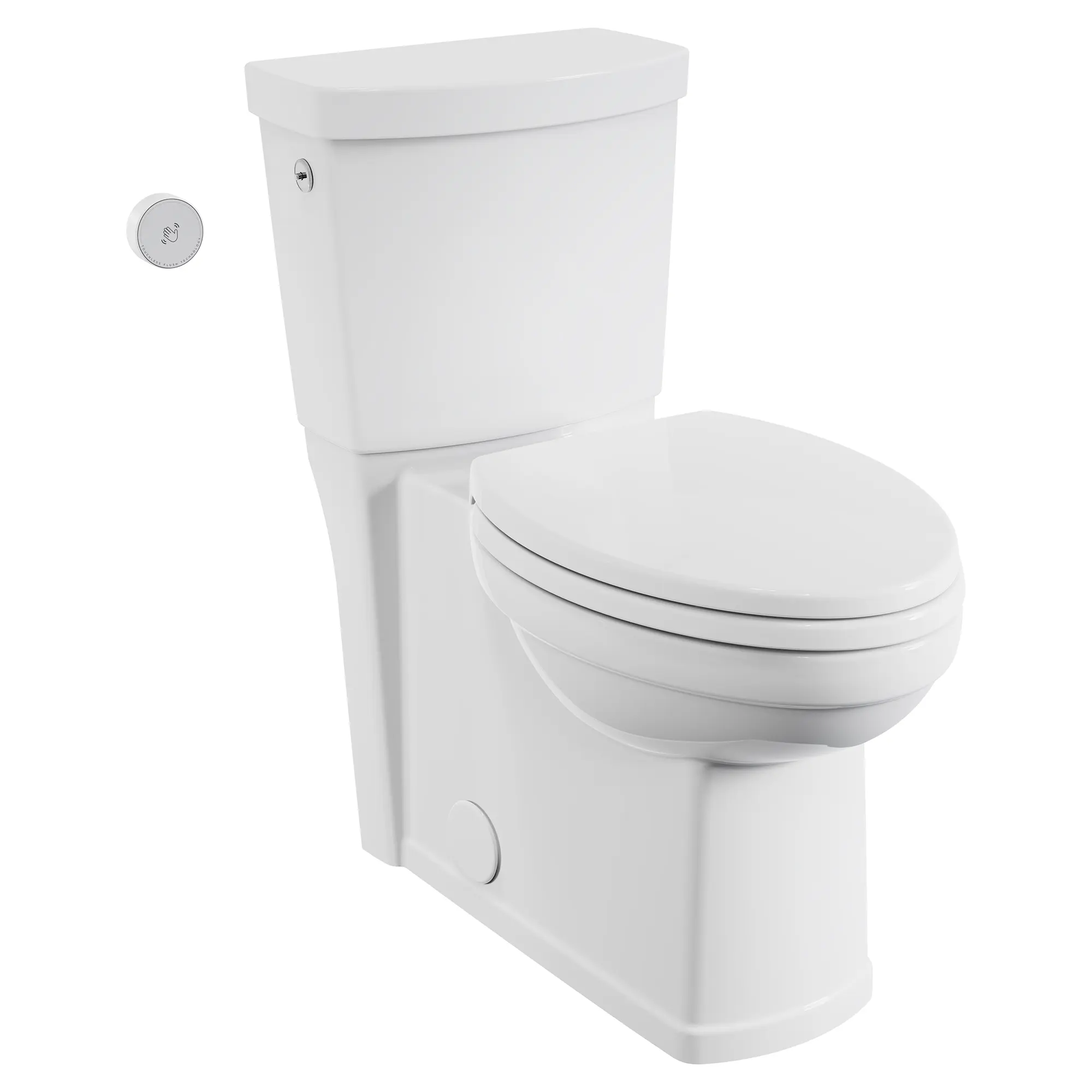 Estate® Touchless Skirted Two-Piece 1.28 gpf/4.8 Lpf Chair Height Elongated Toilet With Seat