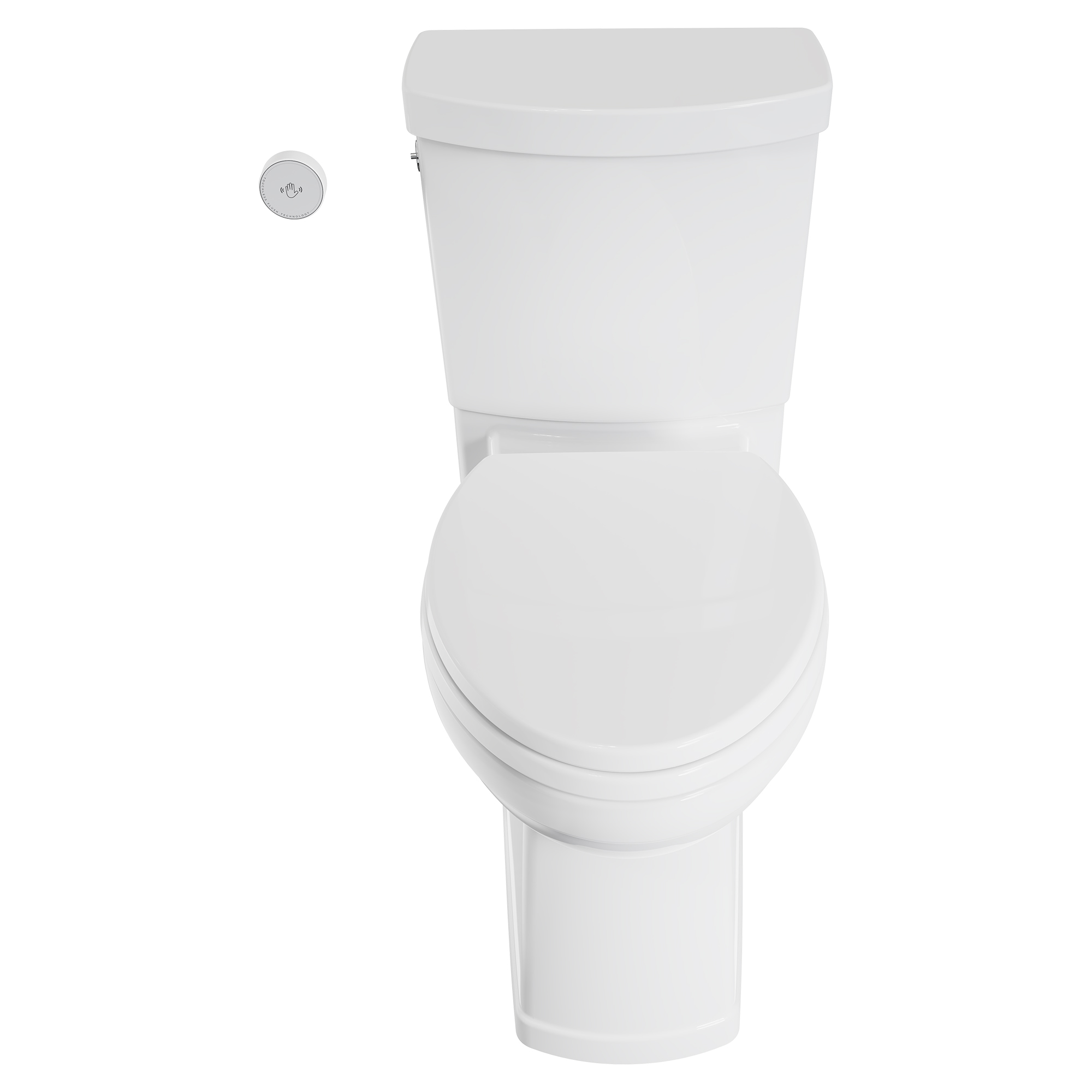 Estate® Touchless Skirted Two-Piece 1.28 gpf/4.8 Lpf Chair Height Elongated Toilet With Seat