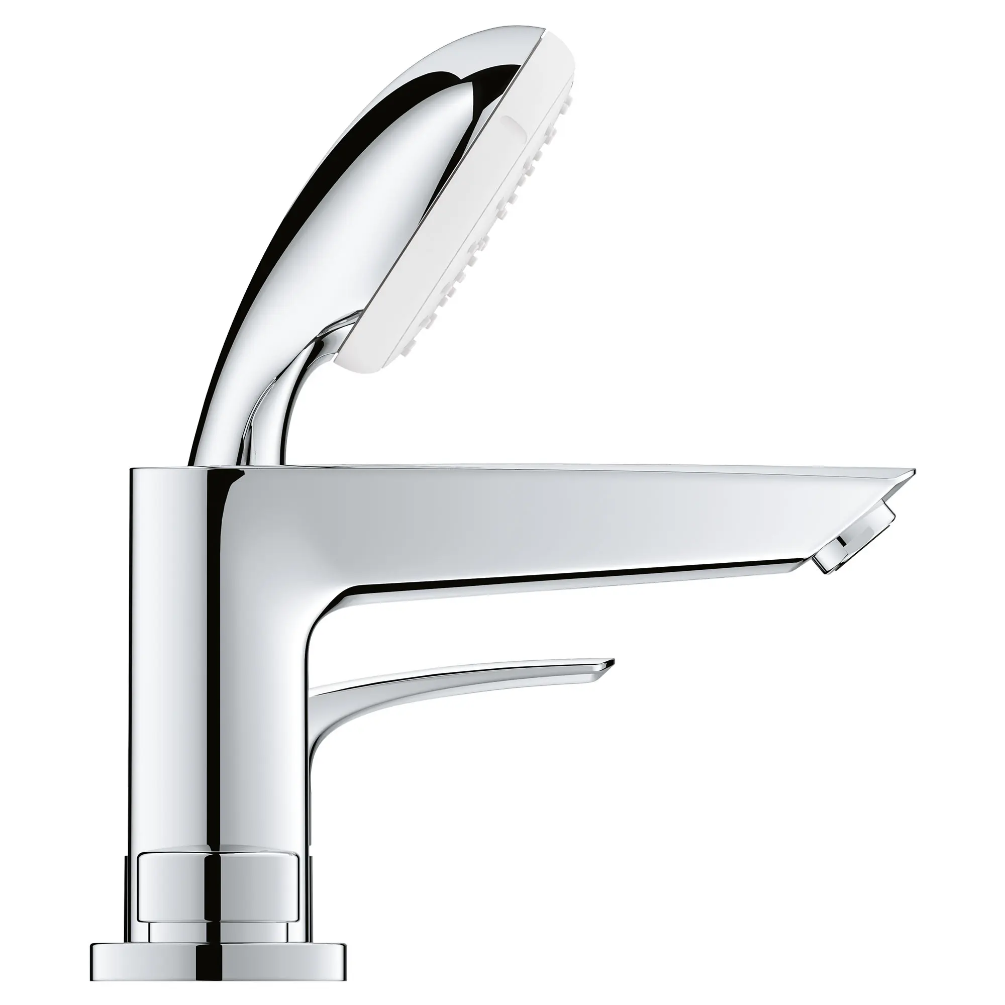 4-Hole Single Handle Deck Mount Roman Tub Faucet with 1.75 GPM (6.6 L/min) Hand Shower