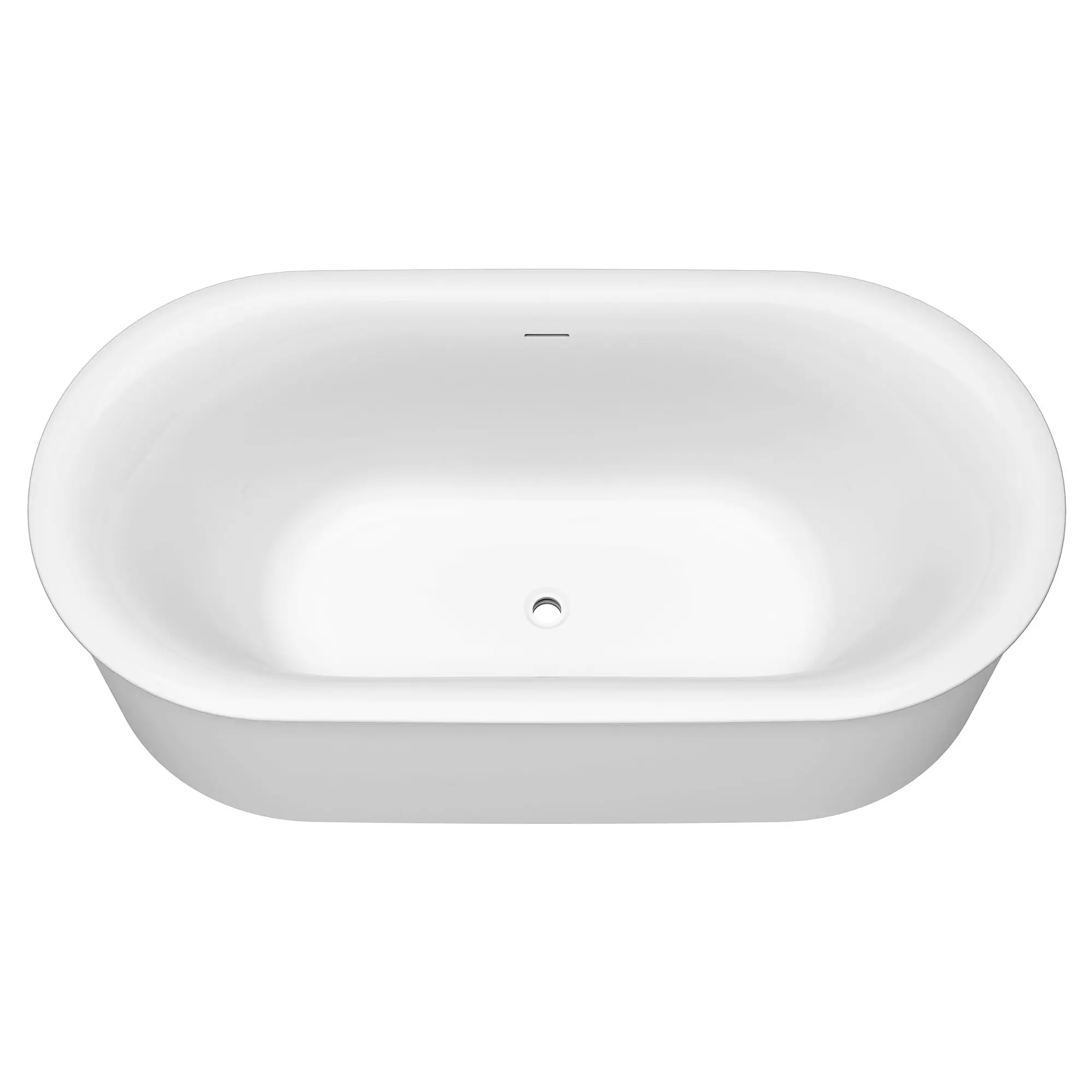 Studio® S 68 x 34-Inch Freestanding Bathtub Center Drain With Integrated Overflow