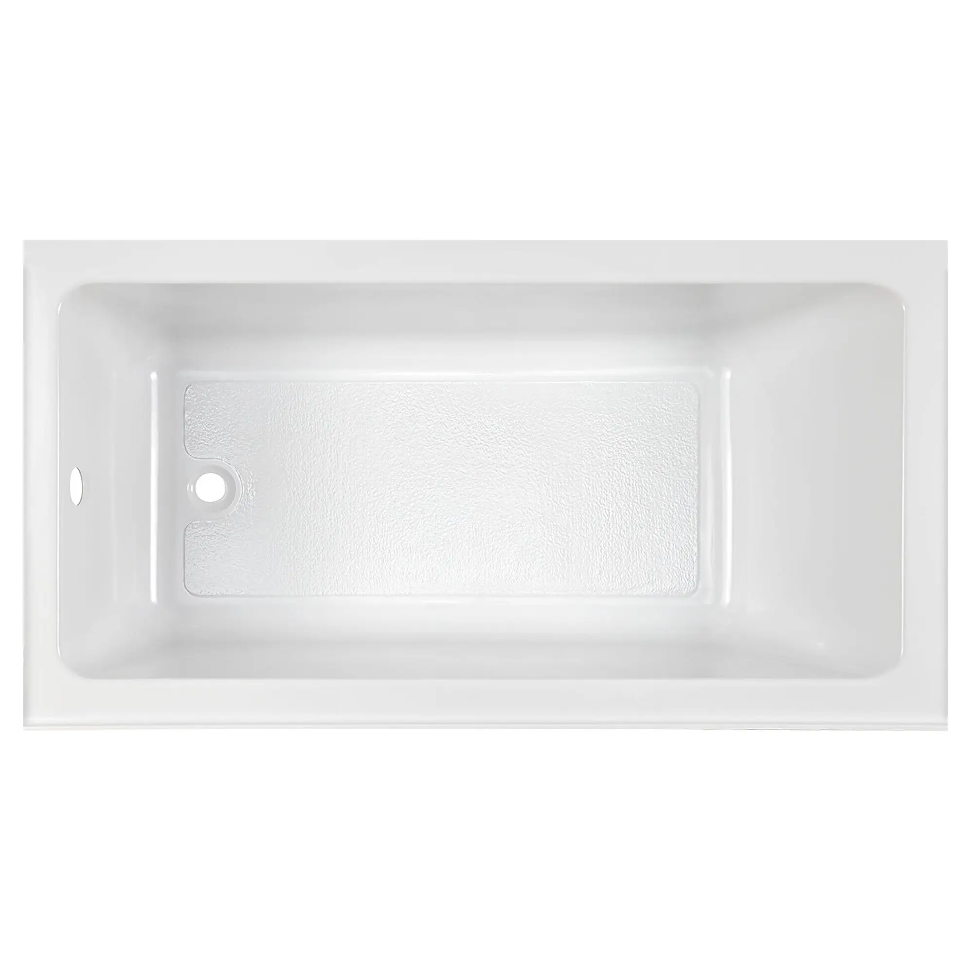 Baignoire Studio® 60 x 32 po avec tablier intégré, plomberie hors-sol et renvoi à gauche