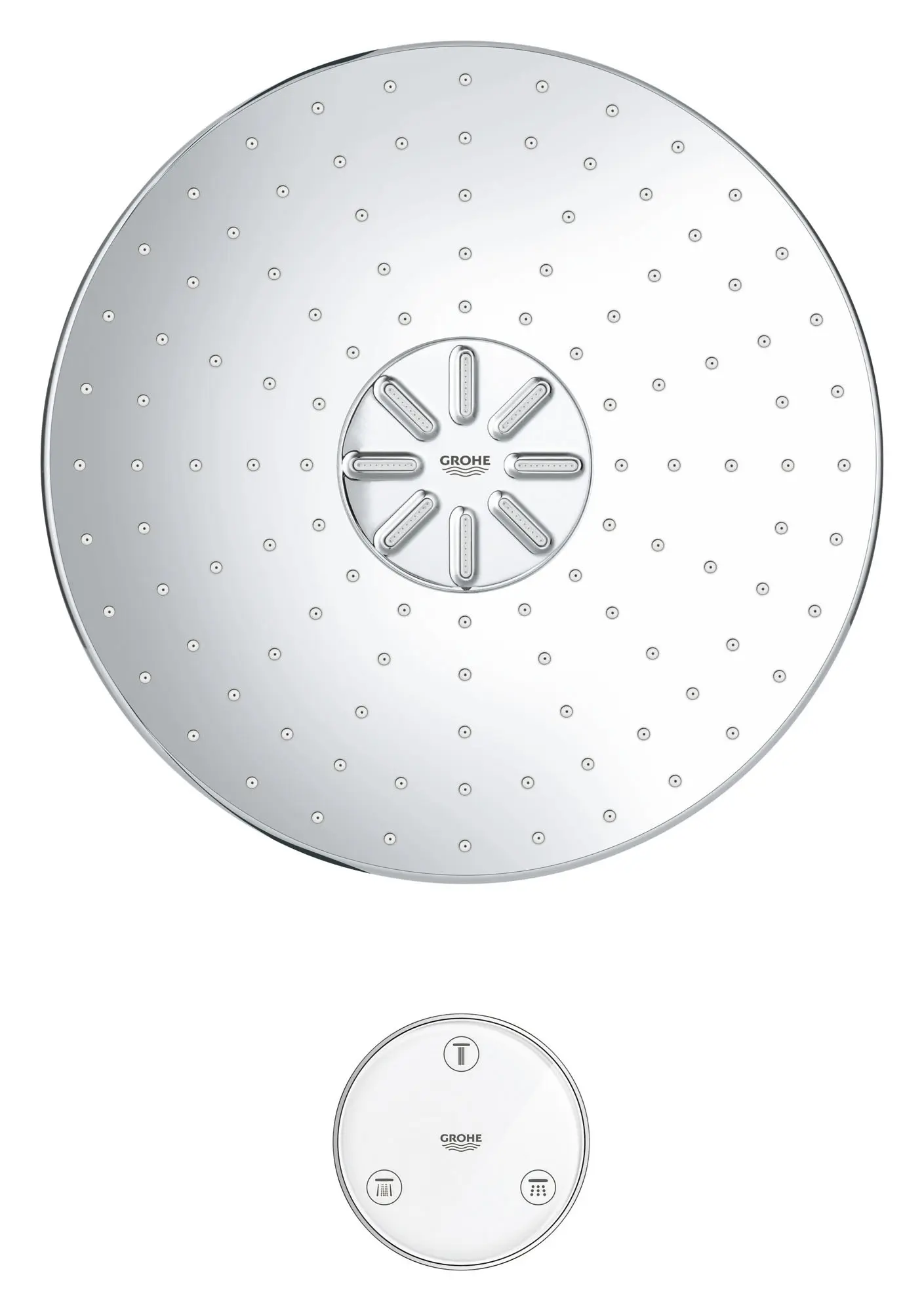 Shower Head with Remote, 12" - 2 Sprays, 1.75 GPM (6.6 L/min)