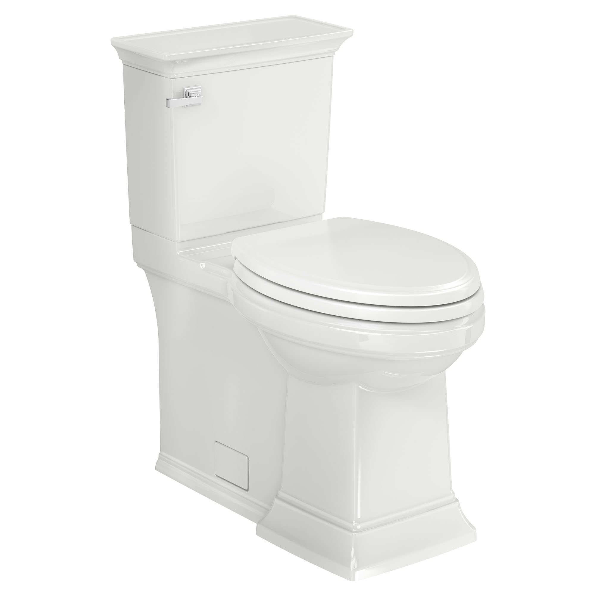 Toilette Town Square S à jupe, 2 pièces, 1,28 gpc/4,8 lpc, à cuvette allongée à hauteur de chaise avec siège