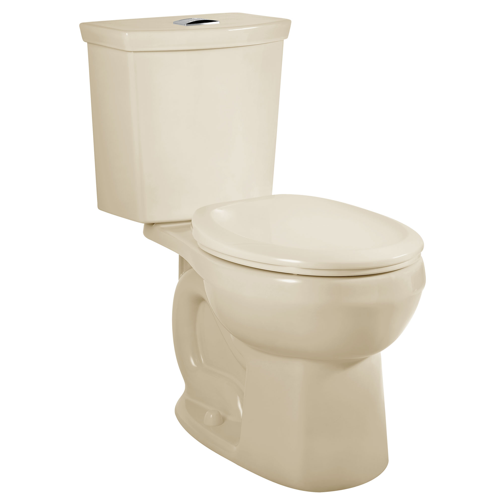 Toilette H2Option, 2 pièces, chasse double 1,28 gpc/4,8 lpc et 0,92 gpc/3,5 lpc, à cuvette au devant rond à hauteur régulière, sans siège
