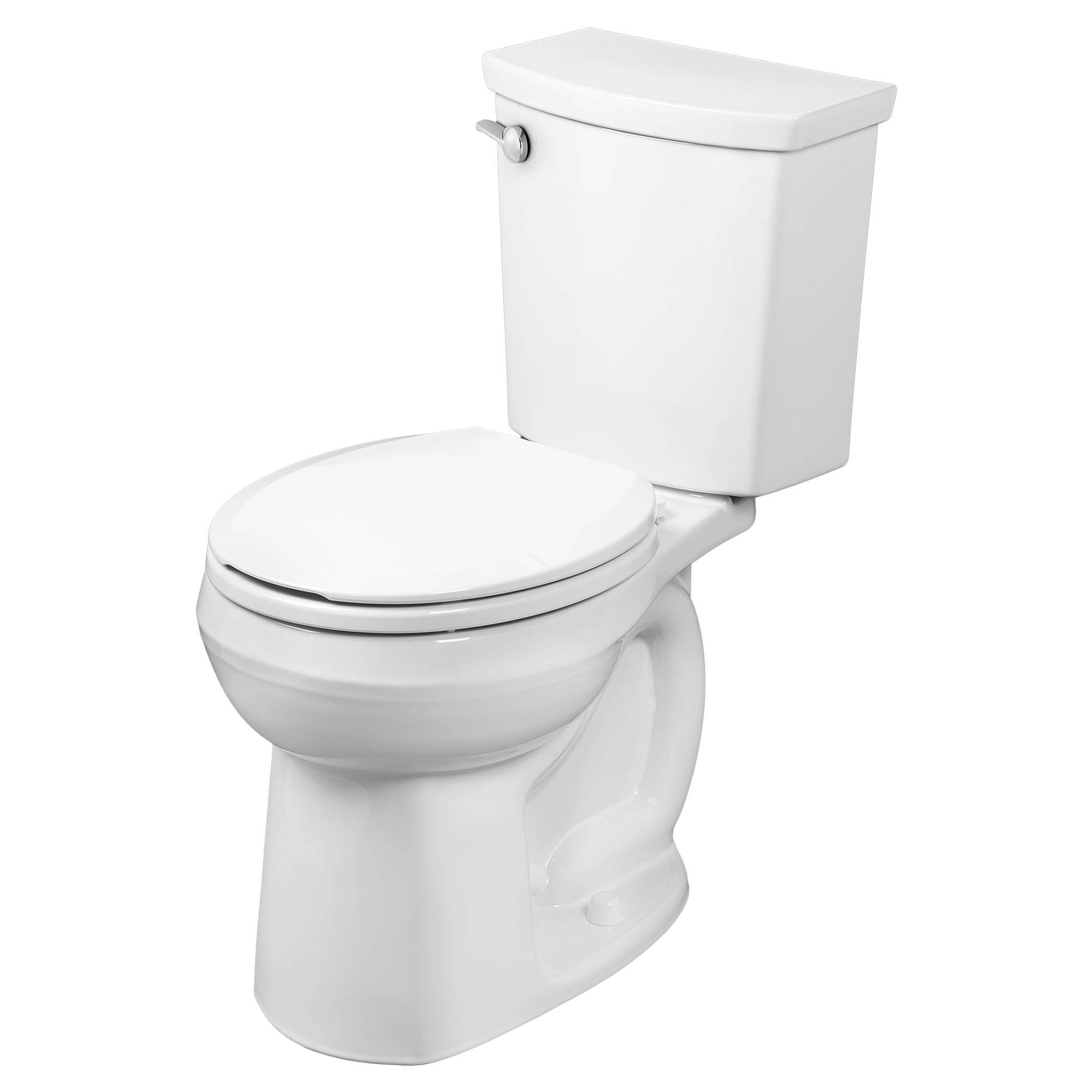 Toilette H2Optimum, 2 pièces, 1,1 gpc/4,2 lpc, à cuvette au devant rond à hauteur régulière, sans siège