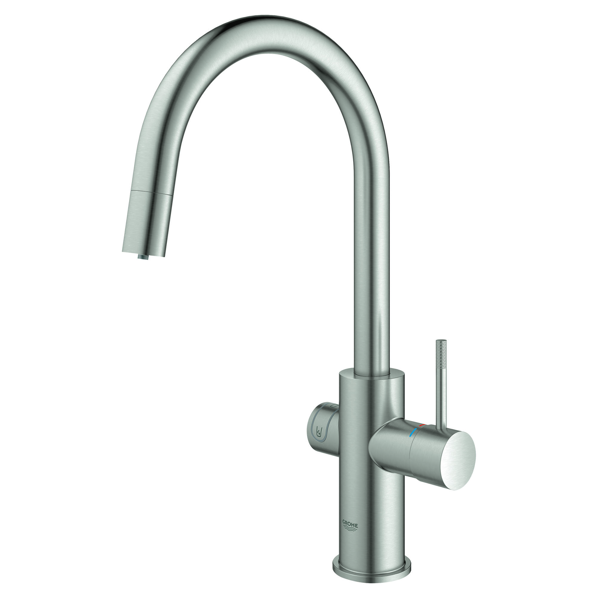 31608002 by Grohe - Blue Single-handle Pull-out Kitchen Faucet Single Spray  1.75 Gpm With Chilled & Sparkling Water