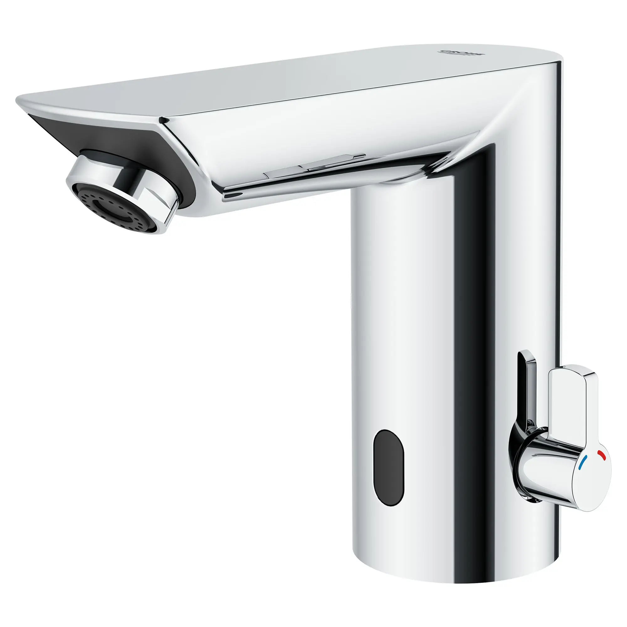 E Touchless Electronic Faucet with Temperature Control Lever, Battery-Powered