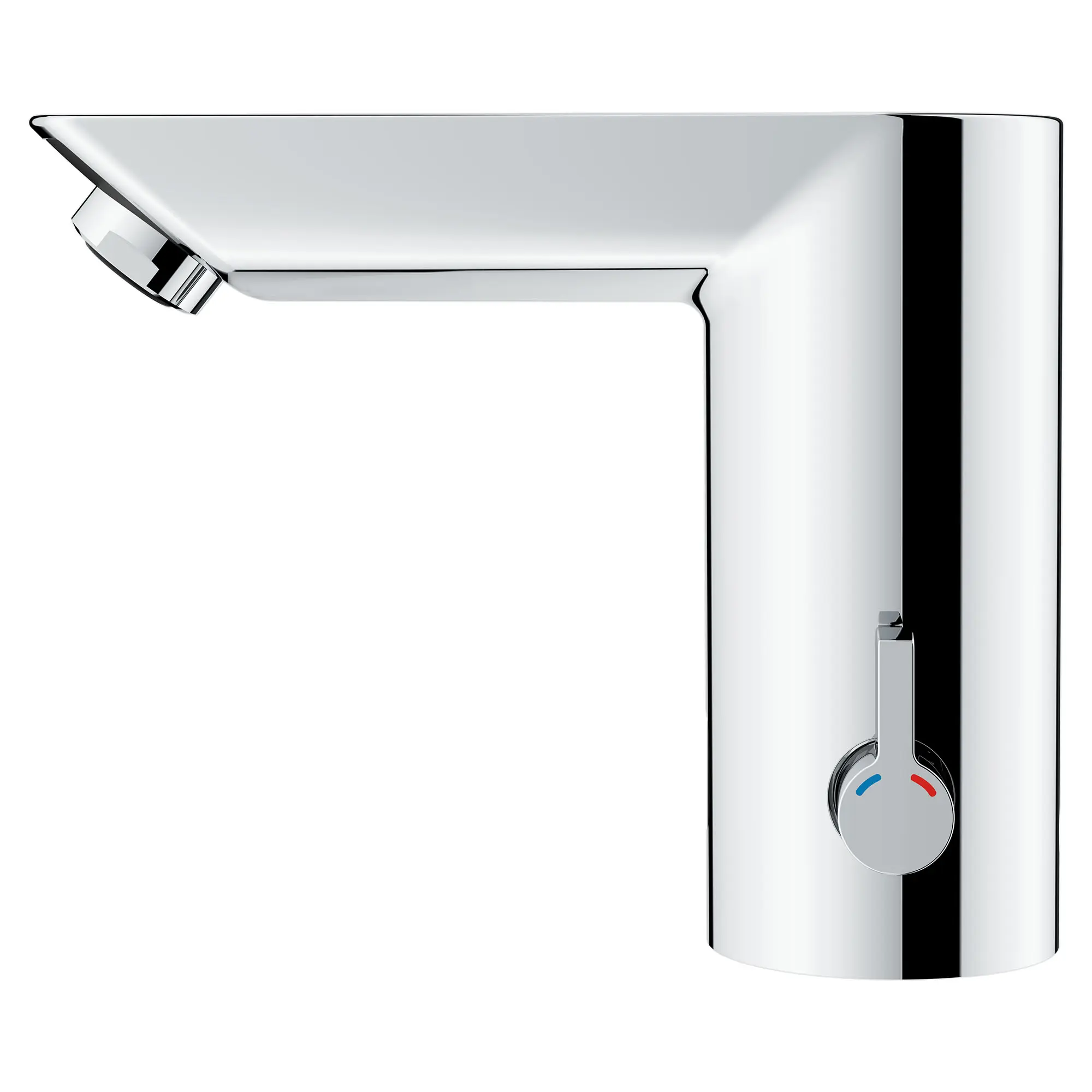 E Touchless Electronic Faucet with Temperature Control Lever, Battery-Powered