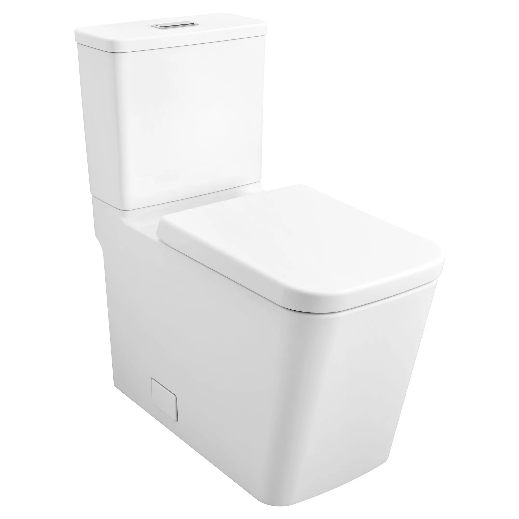 Two-Piece Dual Flush Right Height Elongated Toilet With Seat