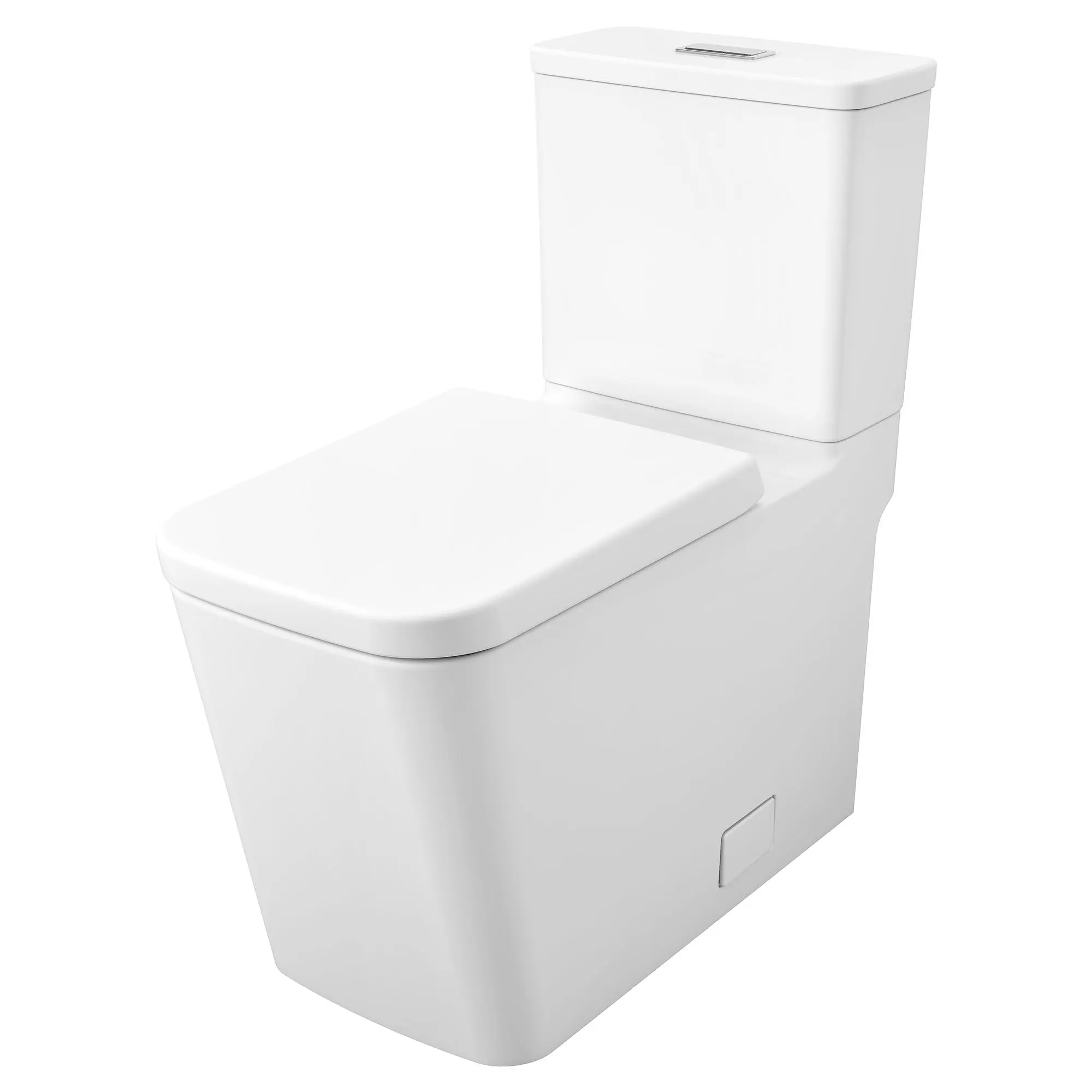 Two-Piece Dual Flush Right Height Elongated Toilet With Seat