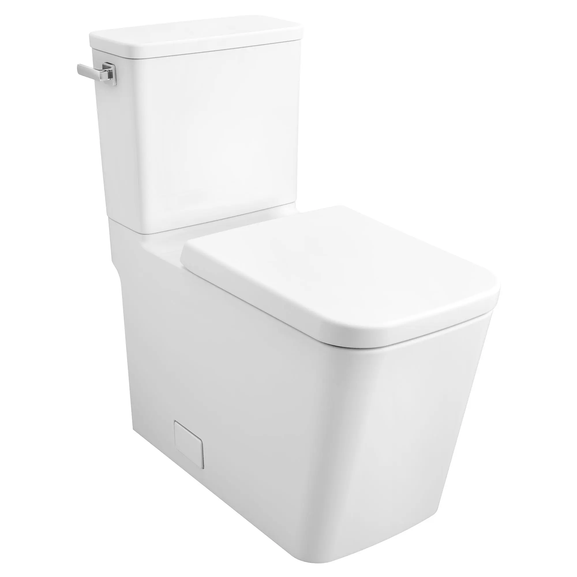 Two-piece Right Height Elongated Toilet with seat, Left-Hand Trip Lever