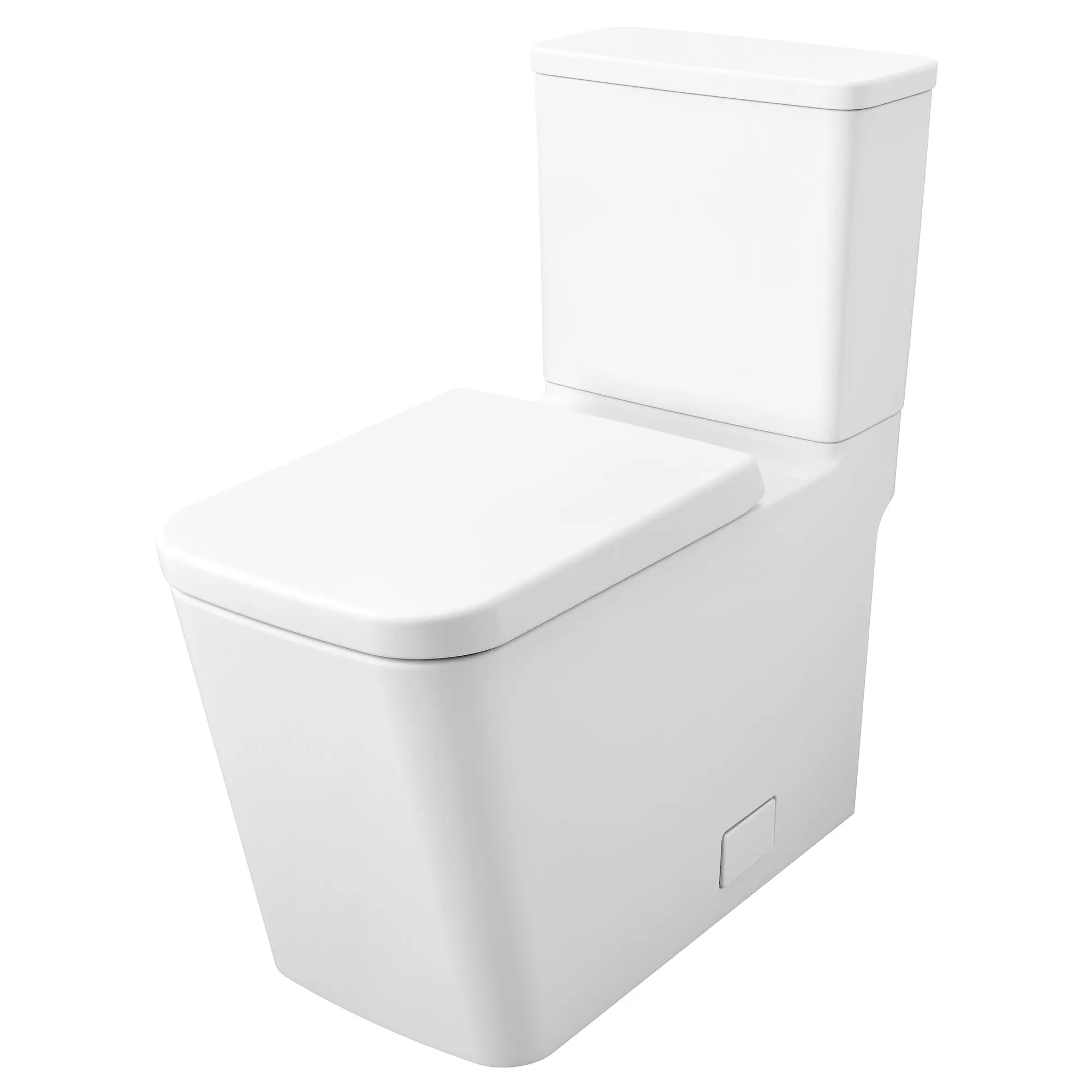 Two-piece Right Height Elongated Toilet with seat, Left-Hand Trip Lever