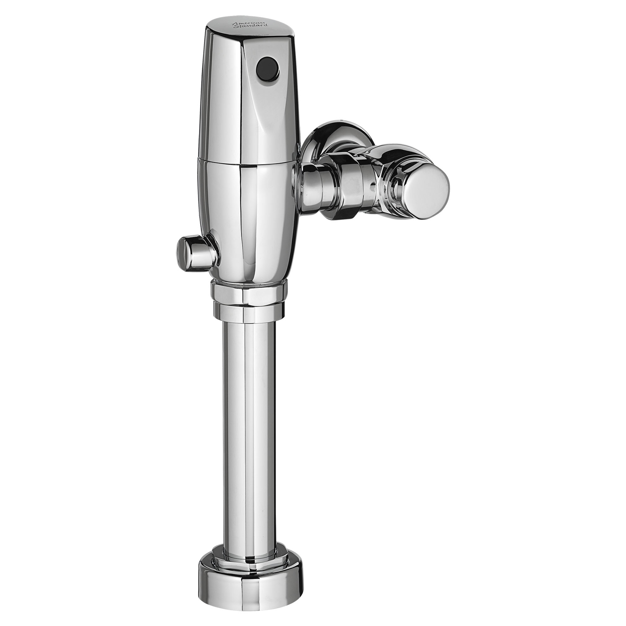 UltimaMC SelectronicMC - Robinets de chasse d’eau double exposés à piston pour toilette, alimentation à pile, 1,28/1,1 gpc (4,8/4,2 lpc)