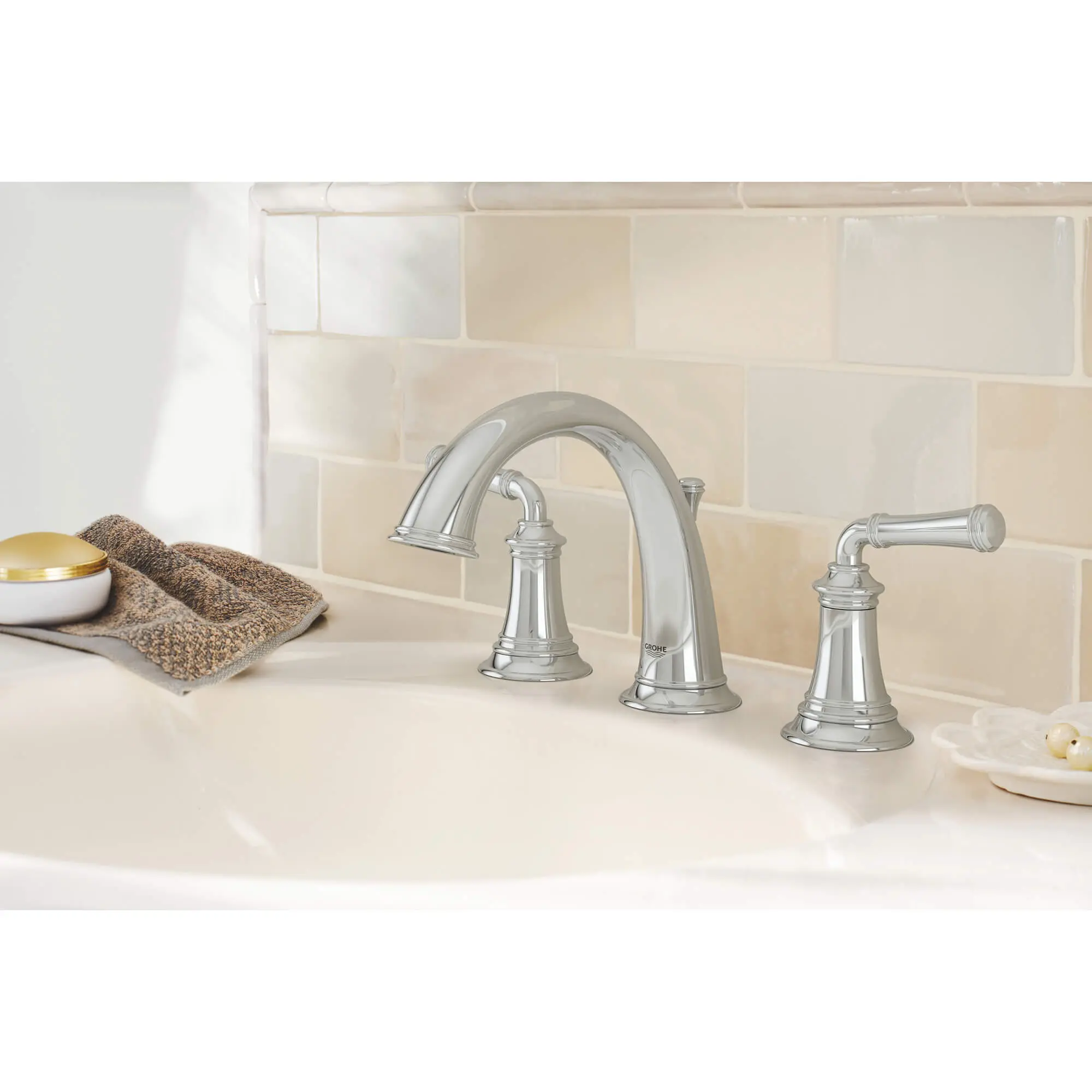 8-inch Widespread 2-Handle S-Size Bathroom Faucet 1.2 GPM