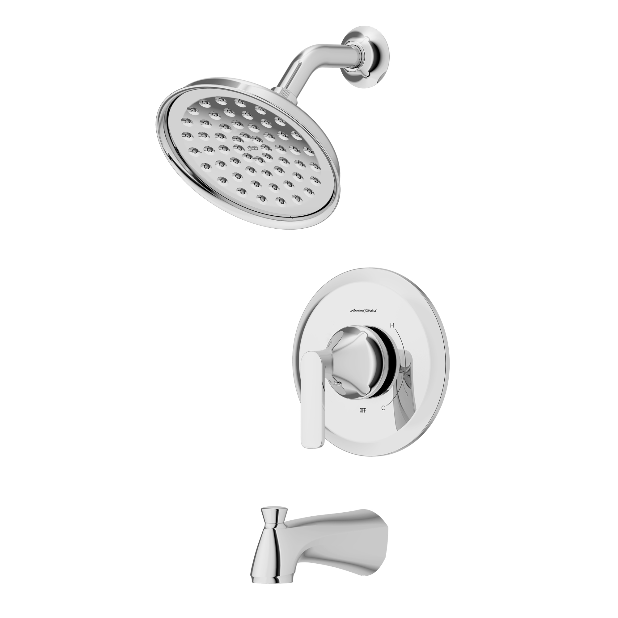 Corsham 1.8 gpm/6.8 L/min Tub and Shower Trim Kit With Water-Saving Showerhead, Double Ceramic Pressure Balance Cartridge With Lever Handle