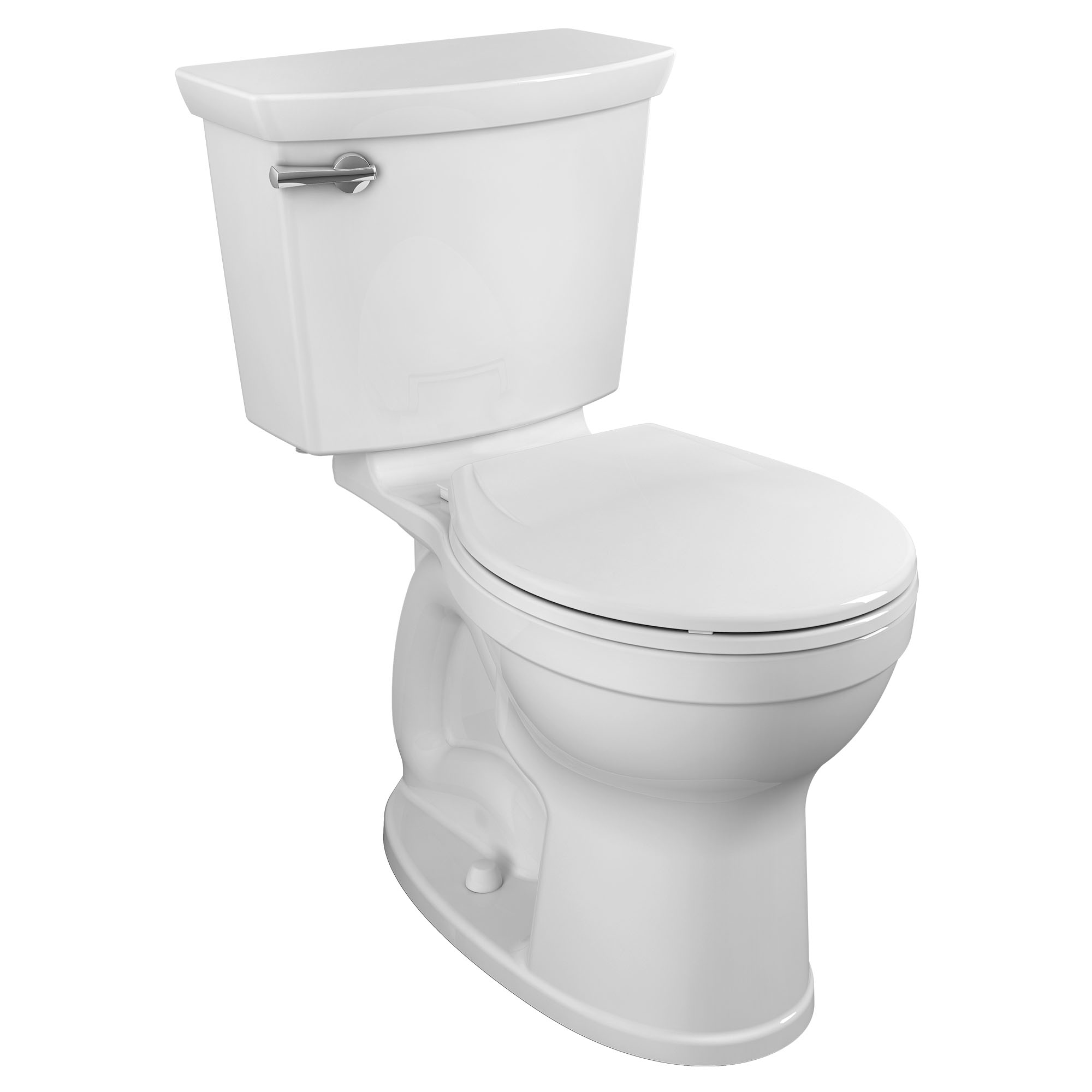 Champion Two-Piece 1.28 gpf/4.8 Lpf Chair Height Round Front Toilet ...