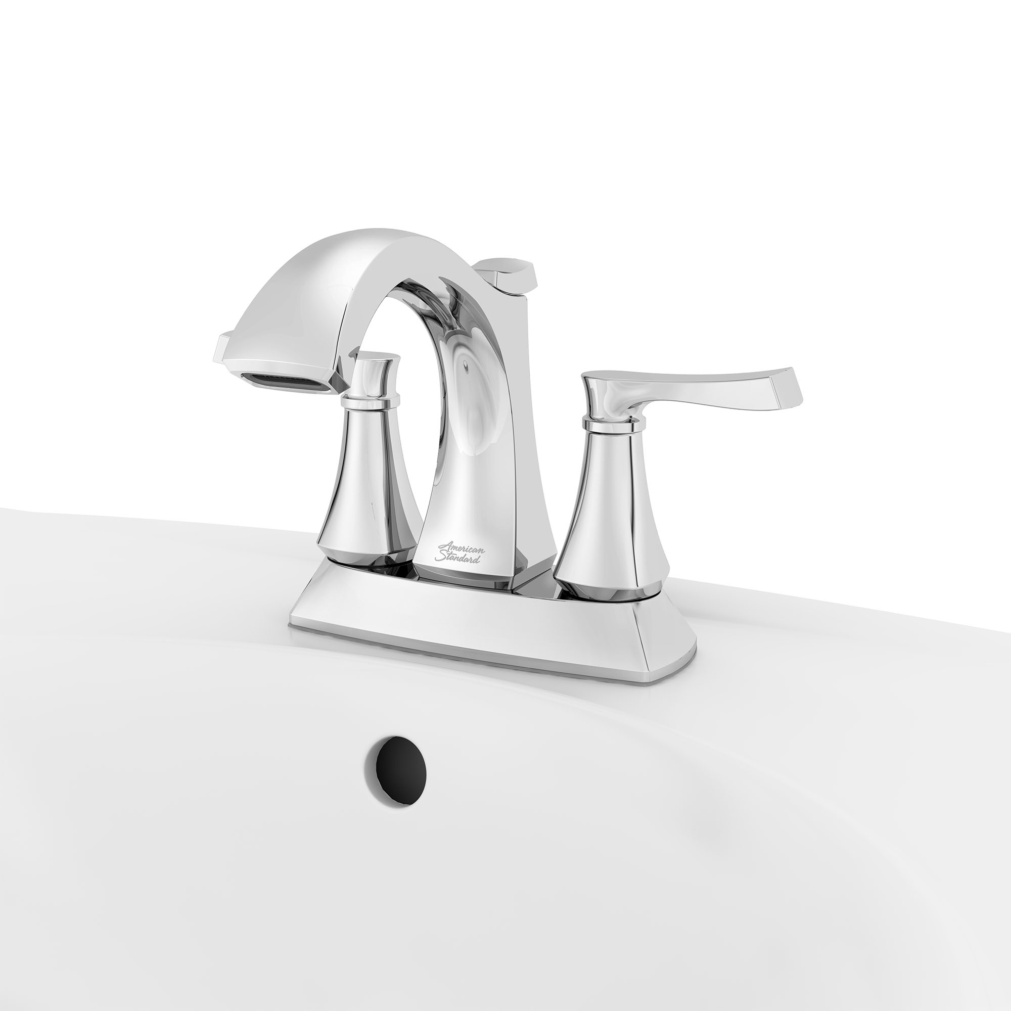 Kaleta 4-In. Centerset 2-Handle Bathroom Faucet 1.5 GPM with Lever Handles