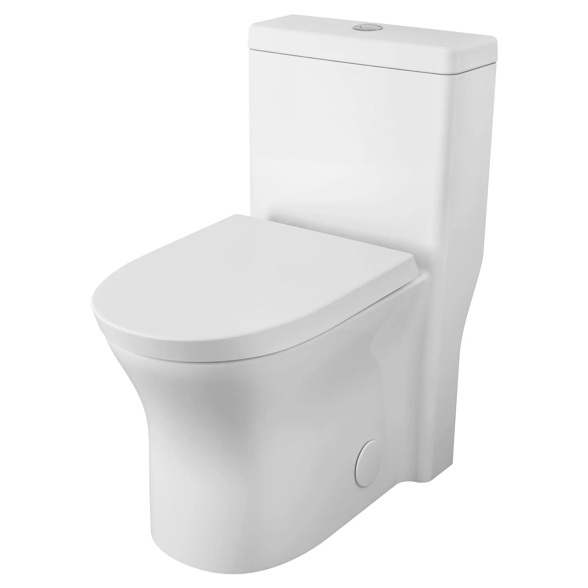 Cosette One-Piece Dual Flush 1.28 gpf/4.8 Lpf and 0.92 gpf/3.5 Lpf Standard Height Elongated Complete Toilet With Seat