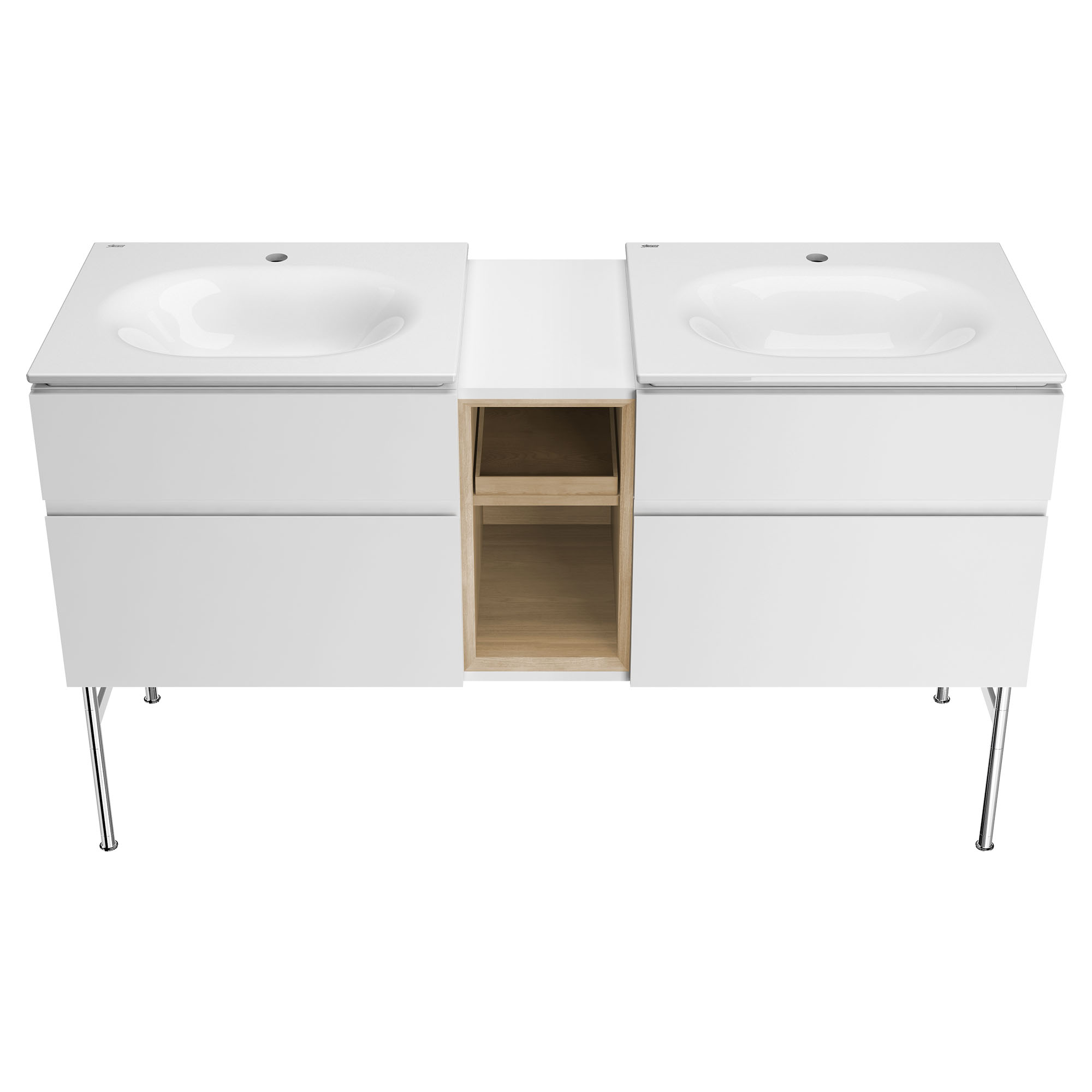 Dessus de meuble-lavabo Studio S 24 po - trou central uniquement