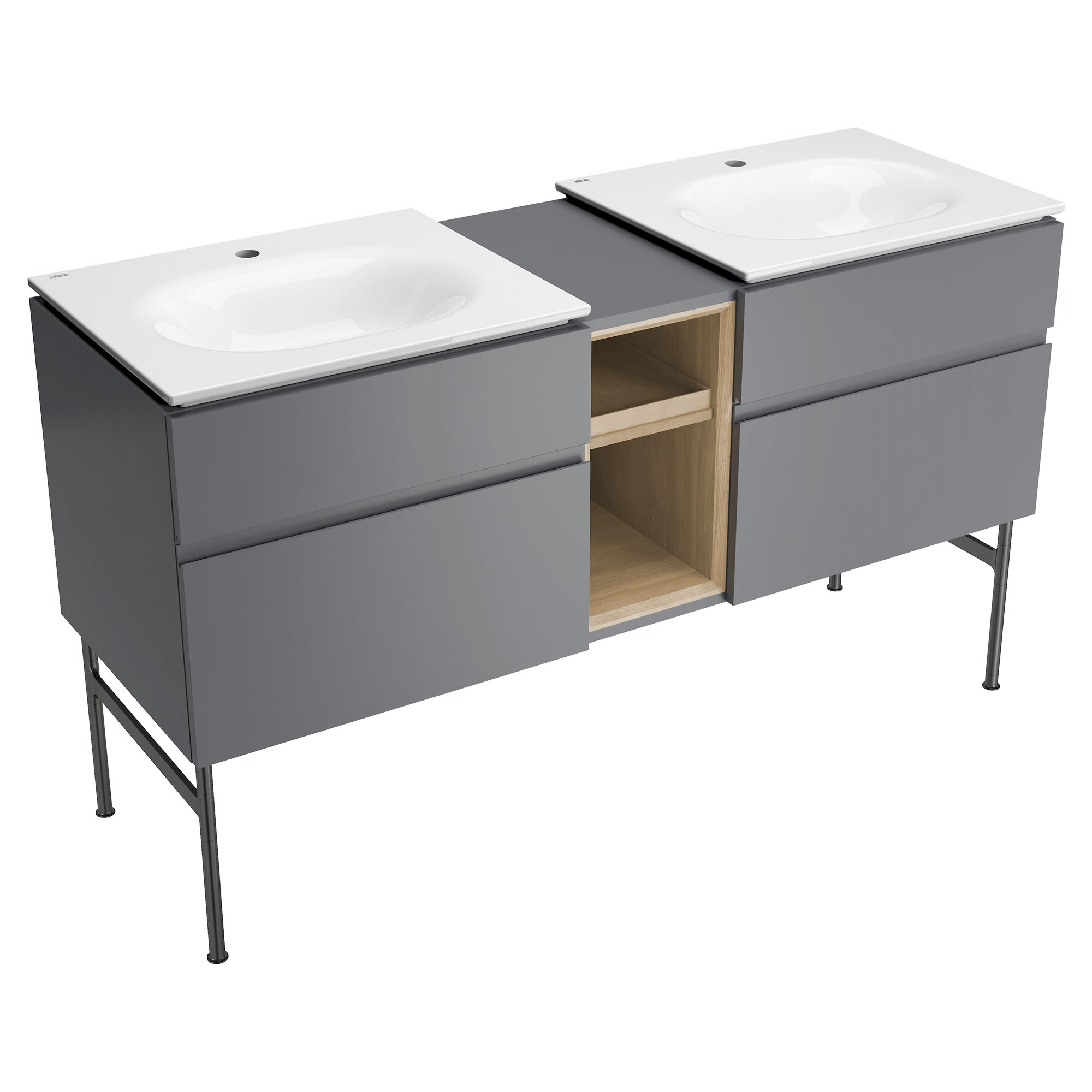 Dessus de meuble-lavabo Studio® S 24 po - trou central uniquement