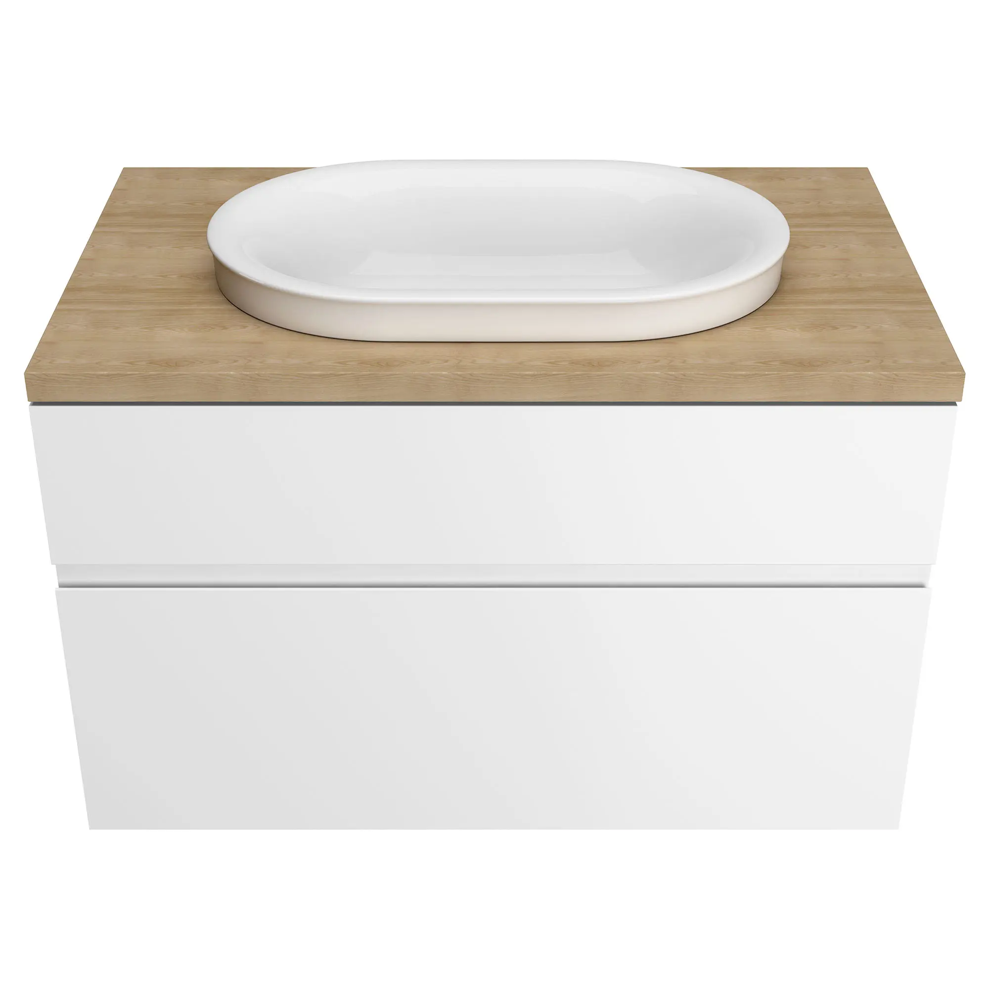 Studio® S - dessus de lavabo sur plan avec trou central seulement