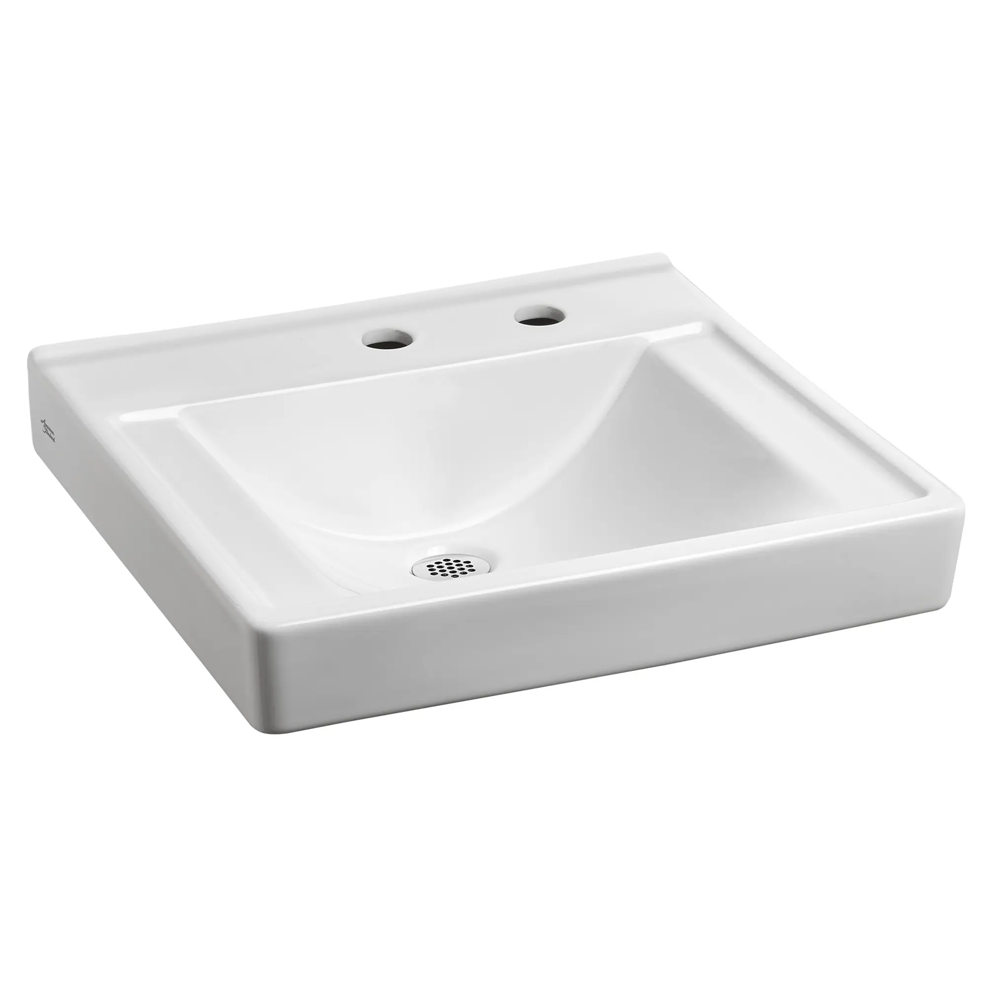 Decorum® Wall-Hung EverClean® Sink With Center Hole Only and Extra Right-Hand Hole