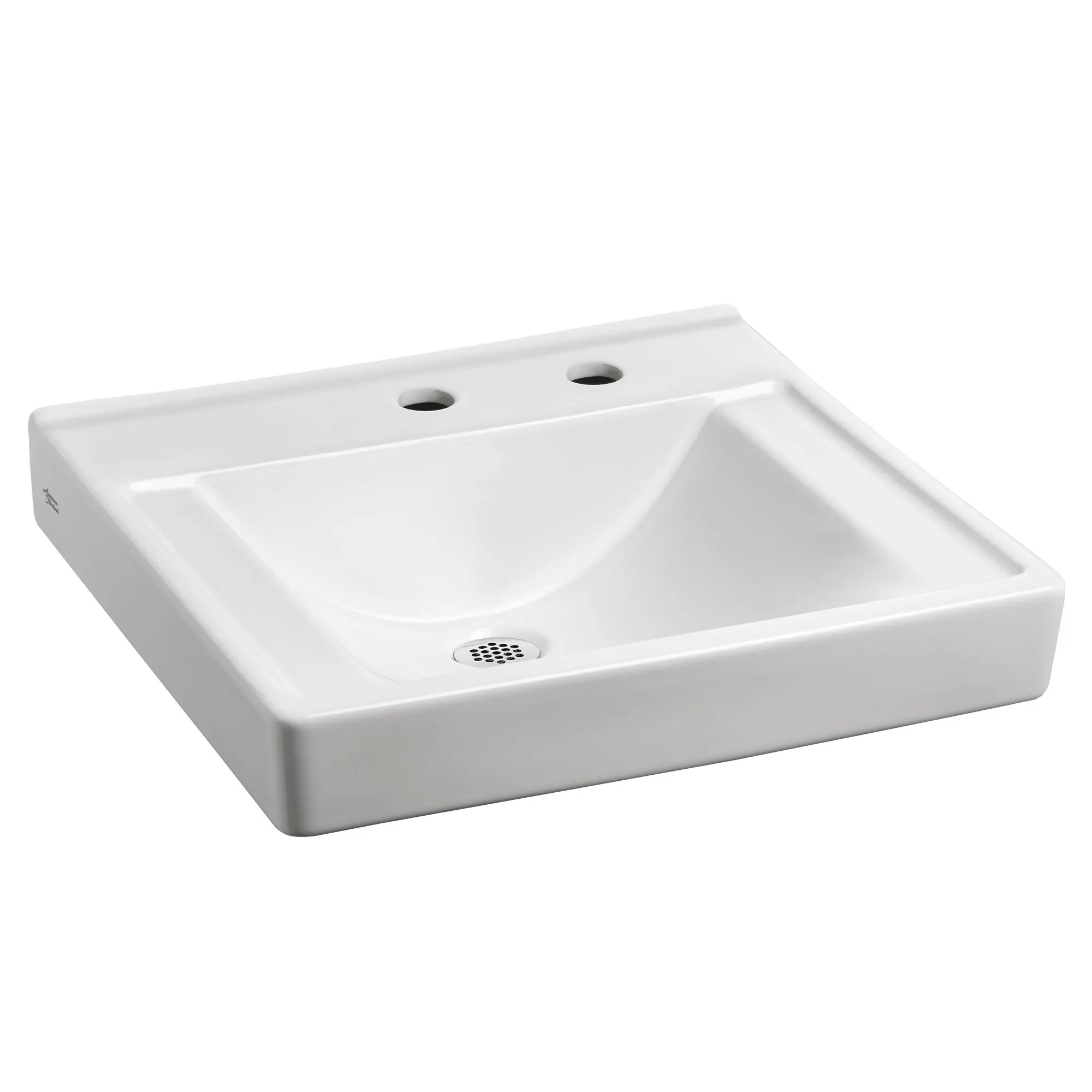 Decorum® Wall-Hung EverClean® Sink Less Overflow With Center Hole Only and Extra Left-Hand Hole