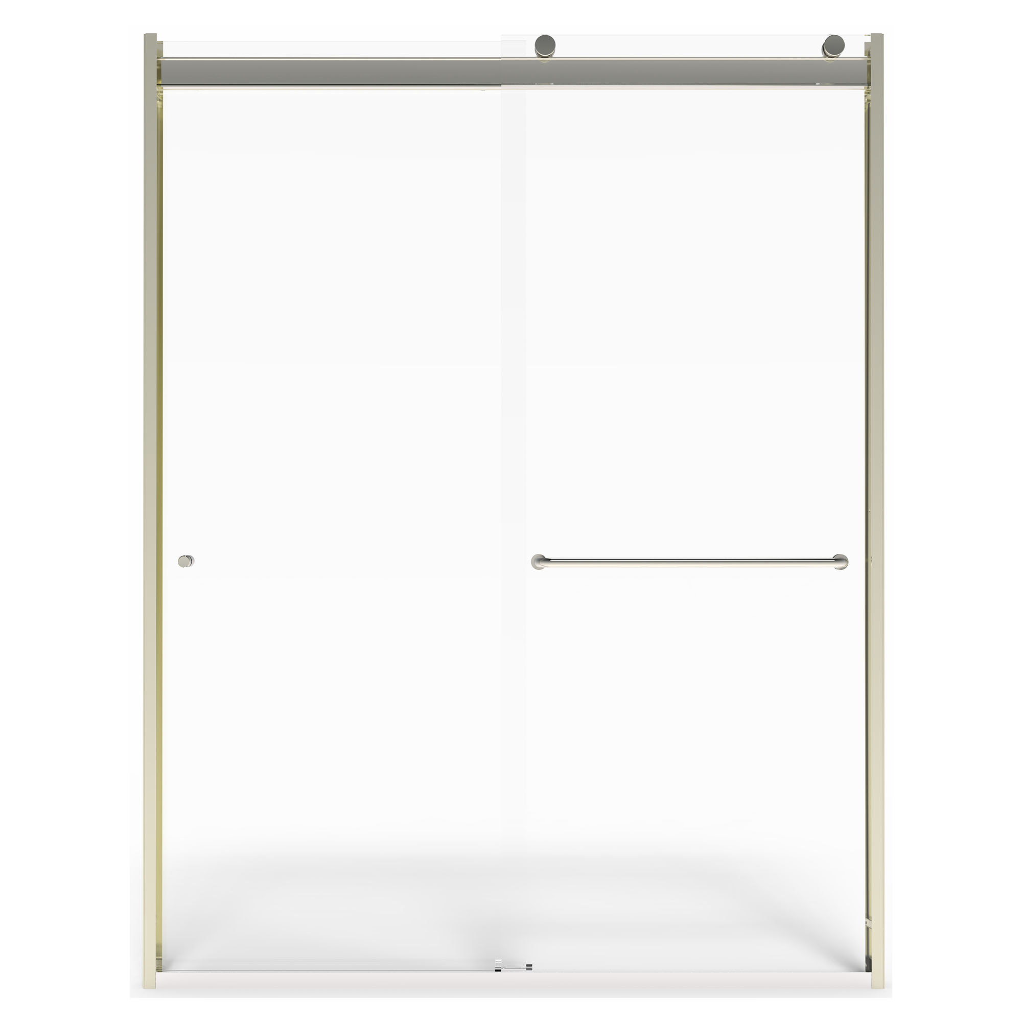 Ivanees Single Sliding Frameless Shower Door 8mm Clear Tempered Glass - Barn Door Style, 48 x 76 inch / Black