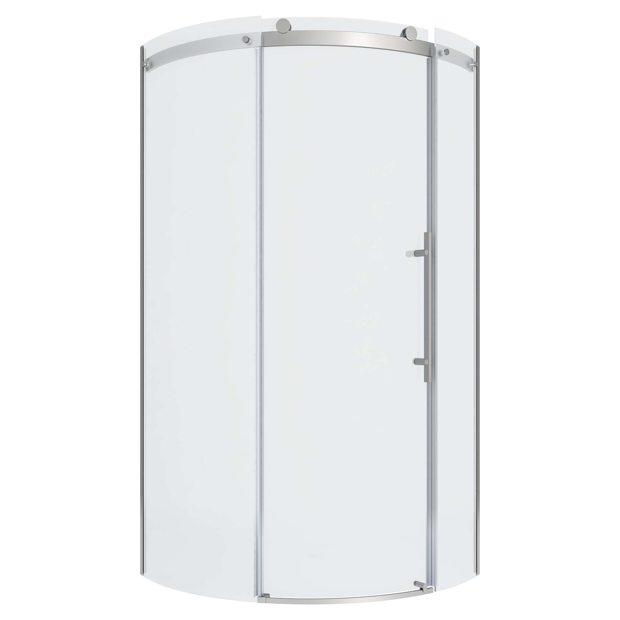 Elevate Frameless 60x72-inch Top-Roller Curved Sliding Shower Door