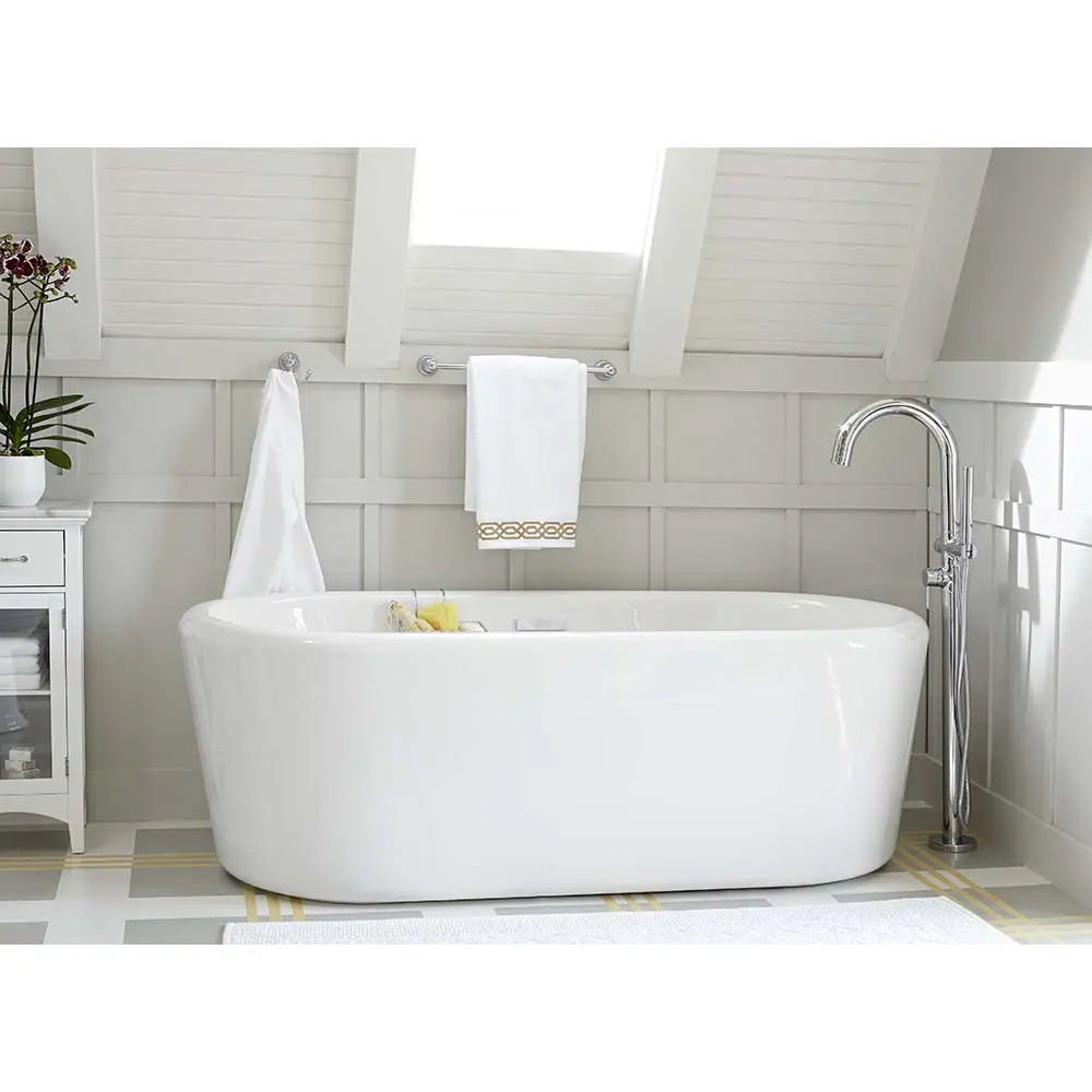 Baignoire autoportante Kipling Ovale 70 x 32 po avec renvoi central