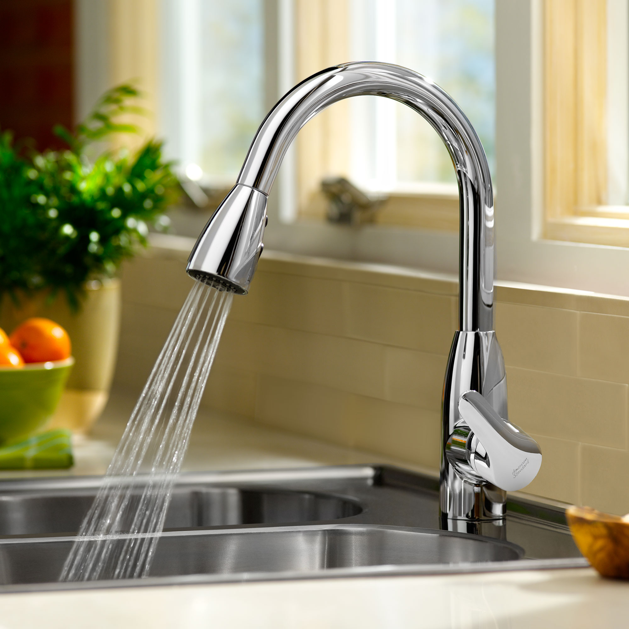 Colony® Soft Single-Handle Pull-Down Dual-Spray Kitchen Faucet 2.2 gpm ...