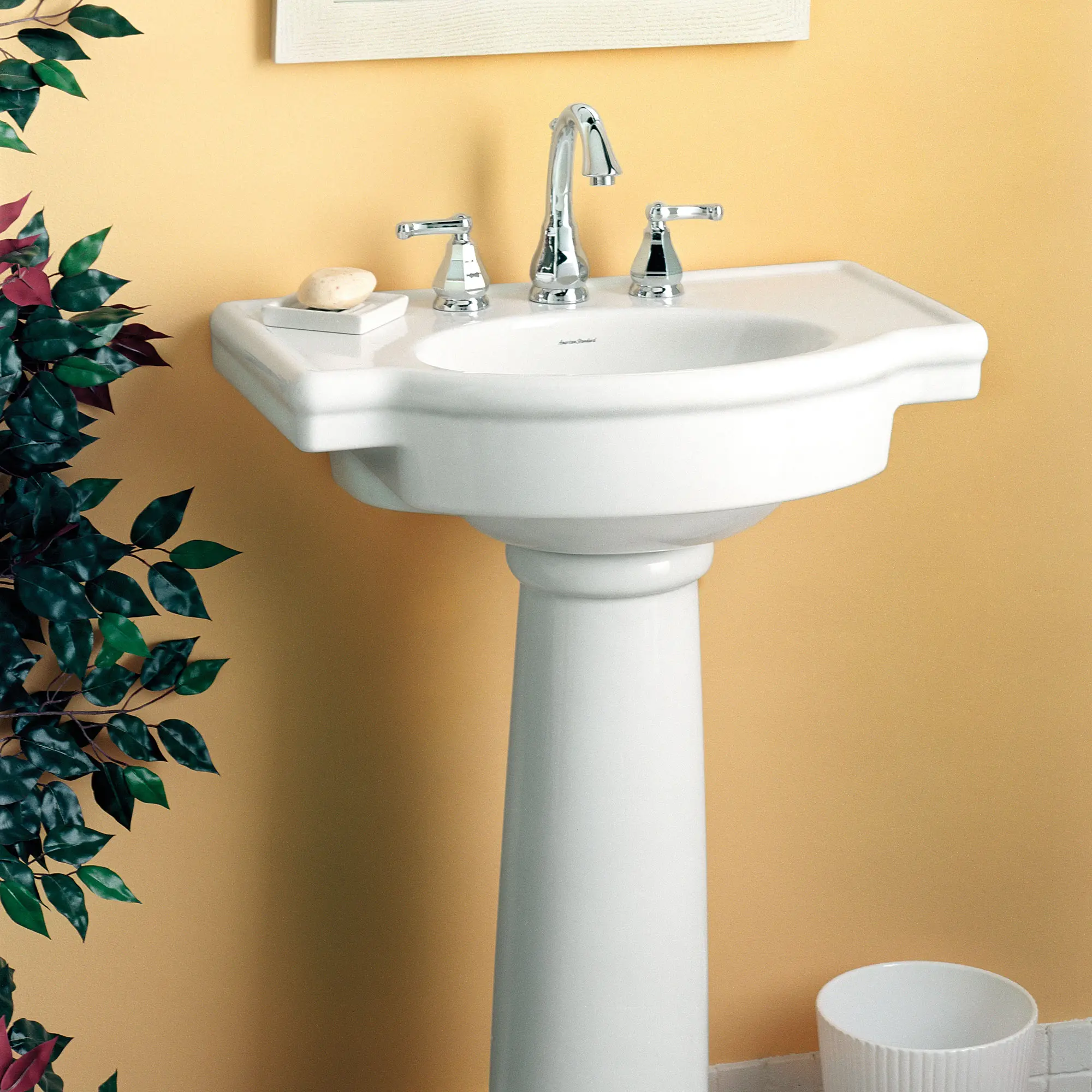 Retrospect® 8-Inch Widespread Pedestal Sink Top and Leg Combination