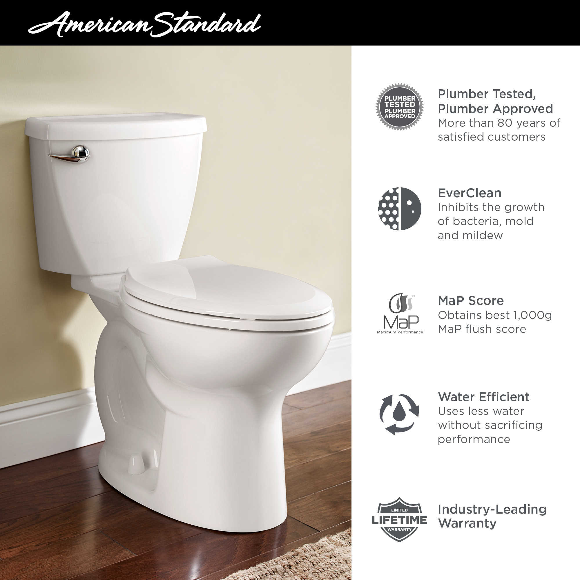 Cadet 3 Elongated 1.6 gpf Toilet