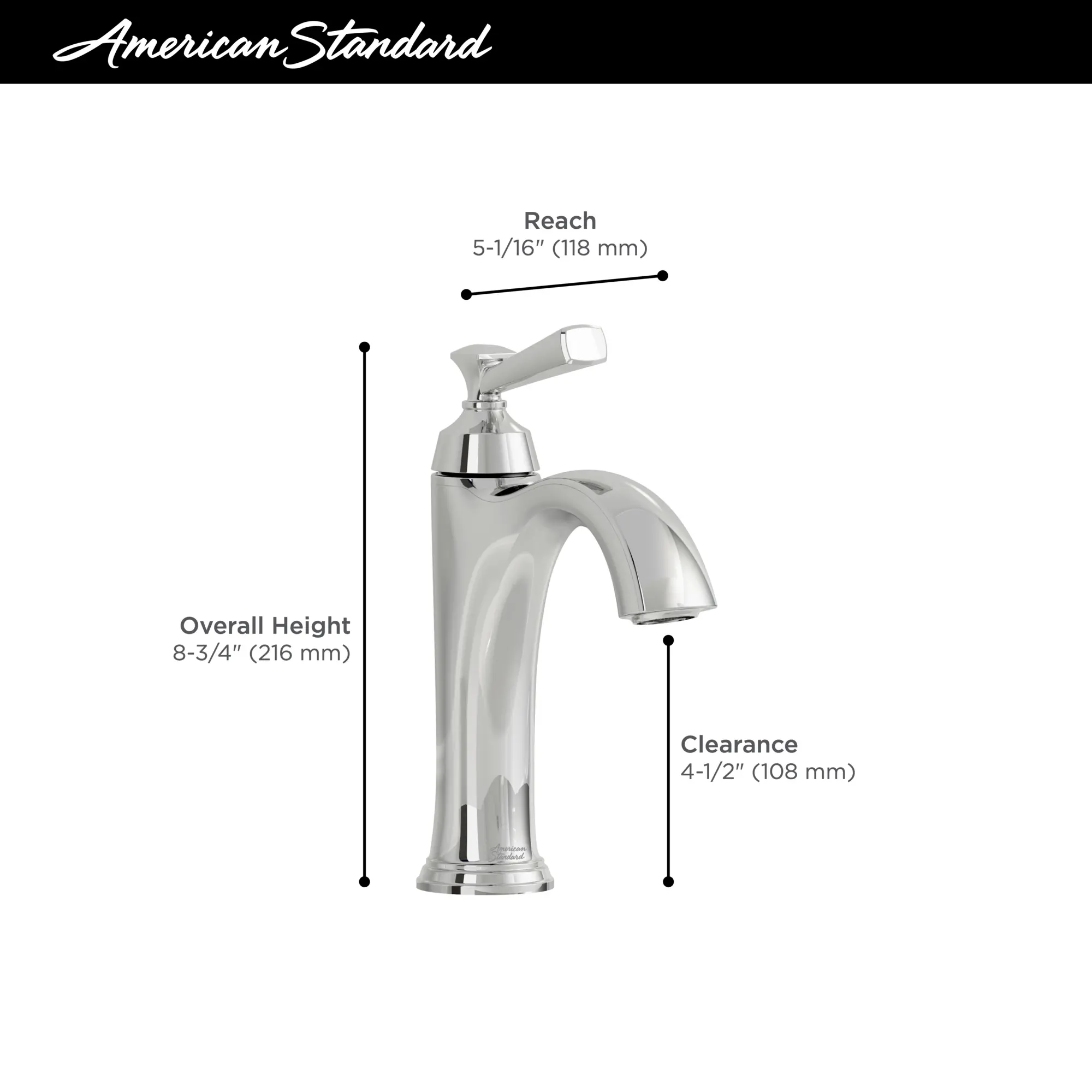 Glenmere Single Hole Single-Handle Bathroom Faucet 1.2 gpm/4.5 L/min With Lever Handle