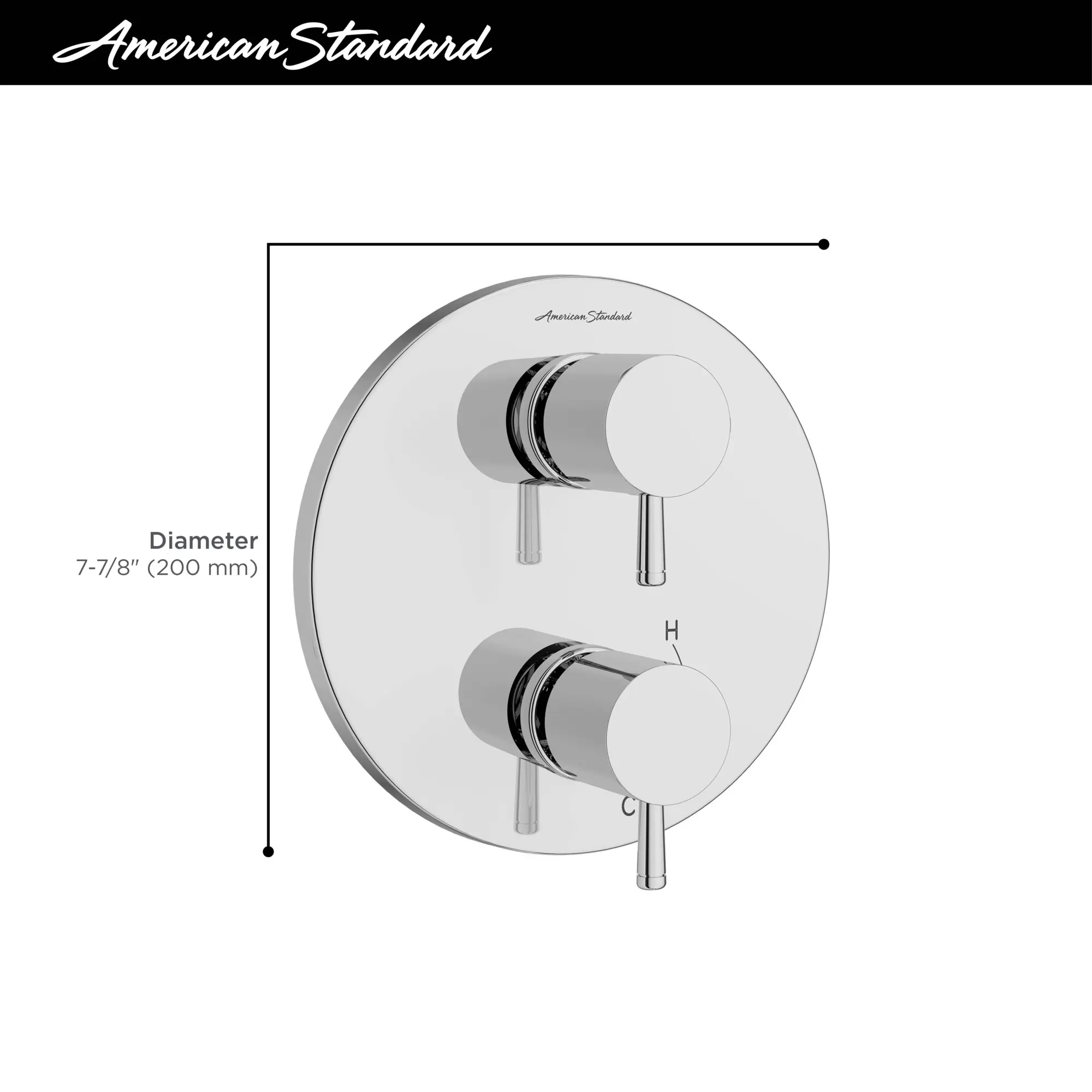 Serin® 2-Handle Integrated Shower Diverter Trim Only