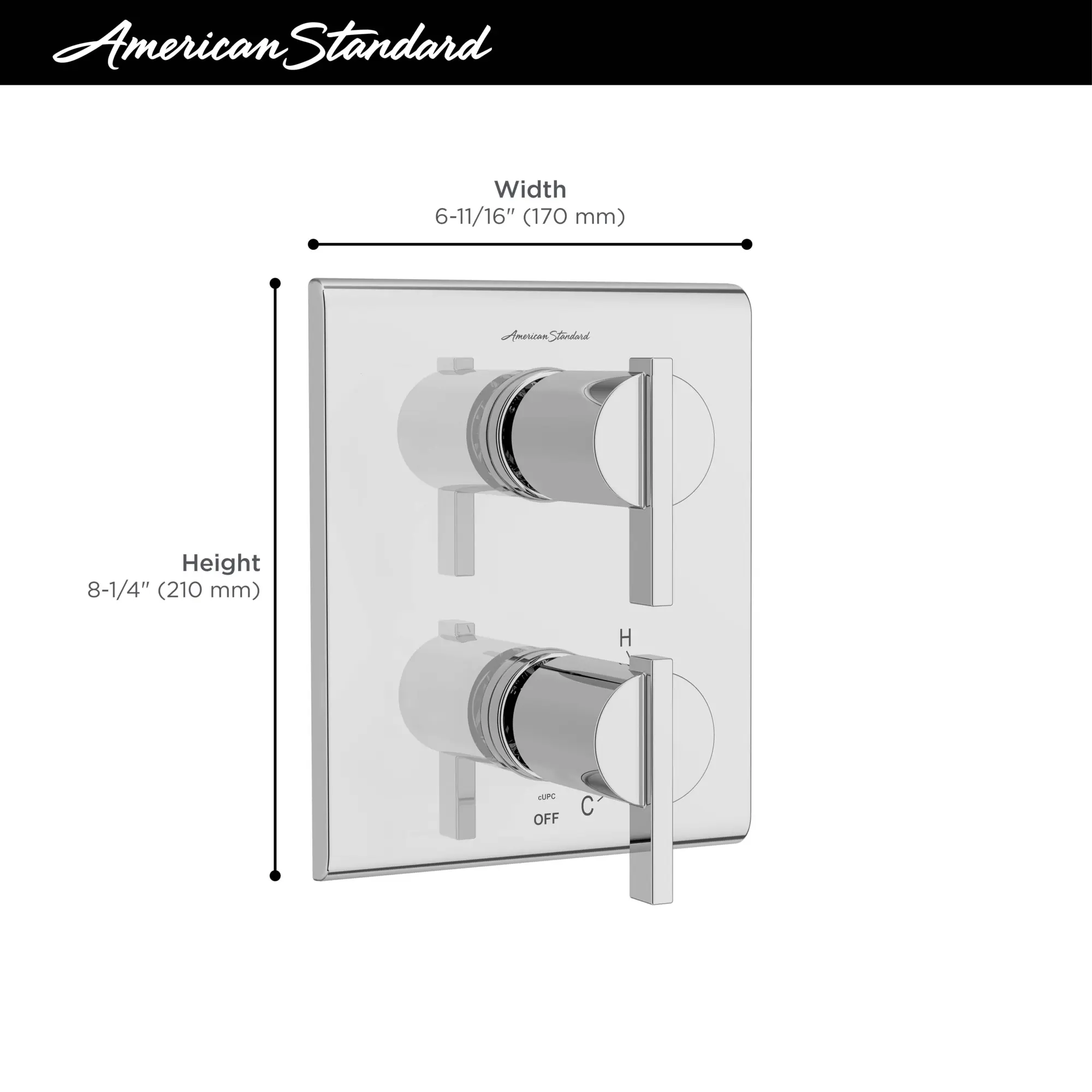 Times Square® 2-Handle Integrated Shower Diverter Trim Only