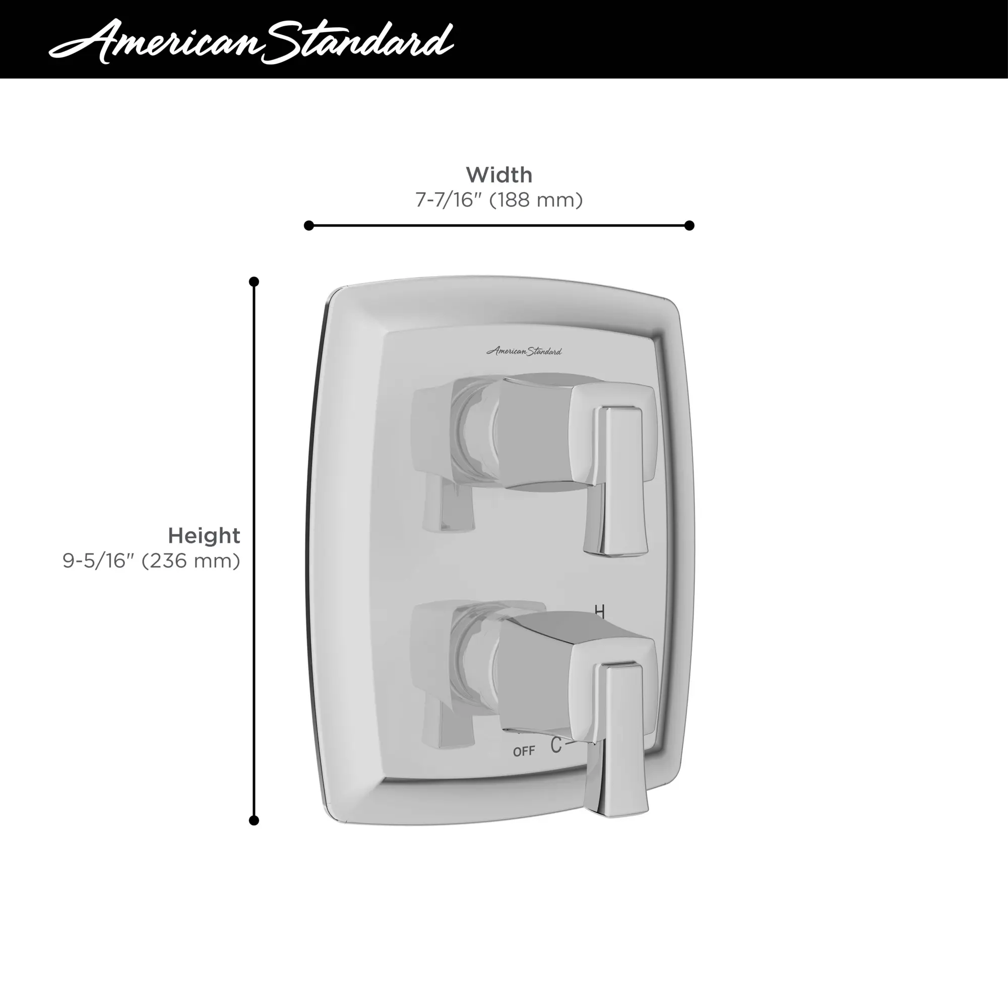 Townsend®2-Handle Integrated Shower Diverter Trim Only