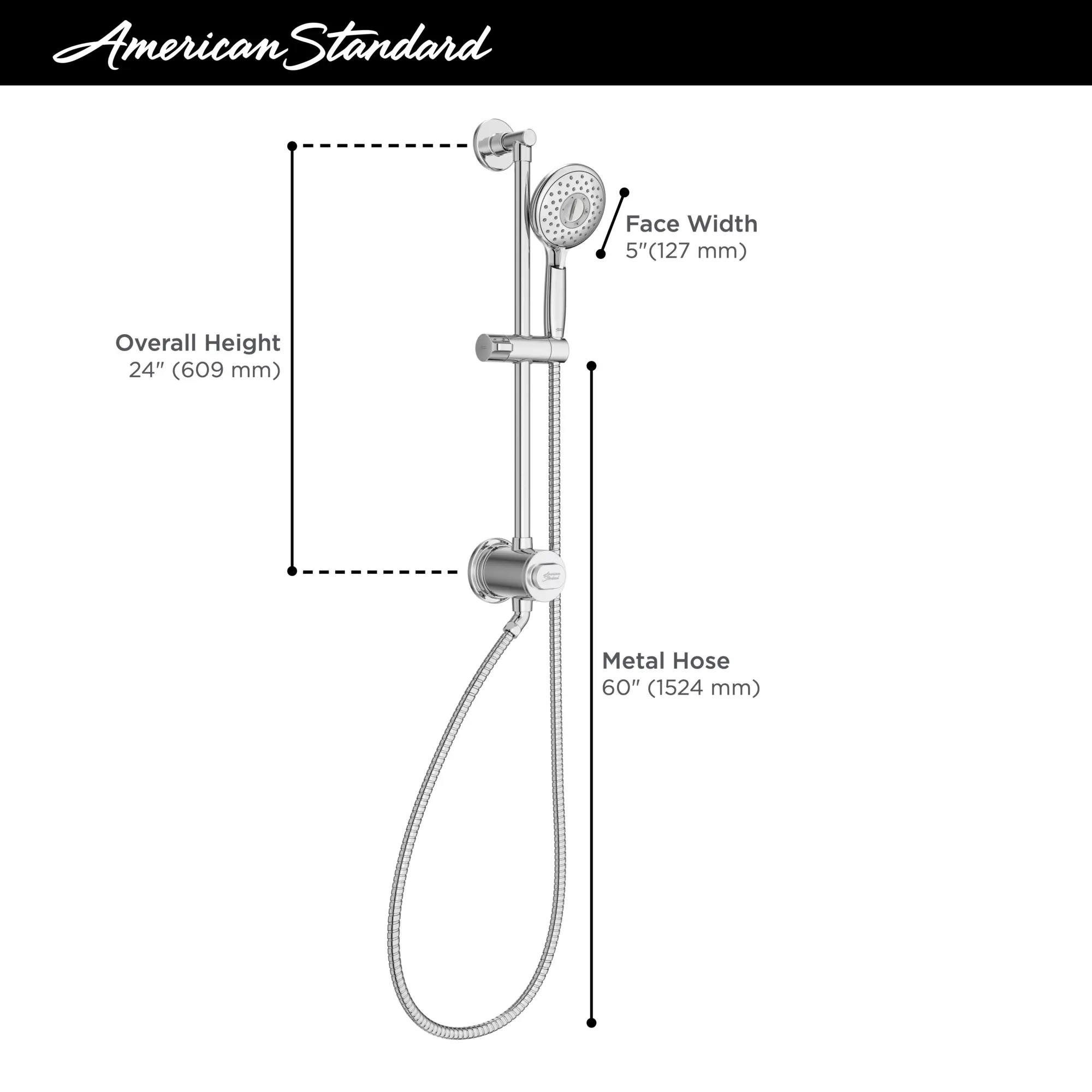 Spectra Filtered 4-Spray Hand Shower Rail System