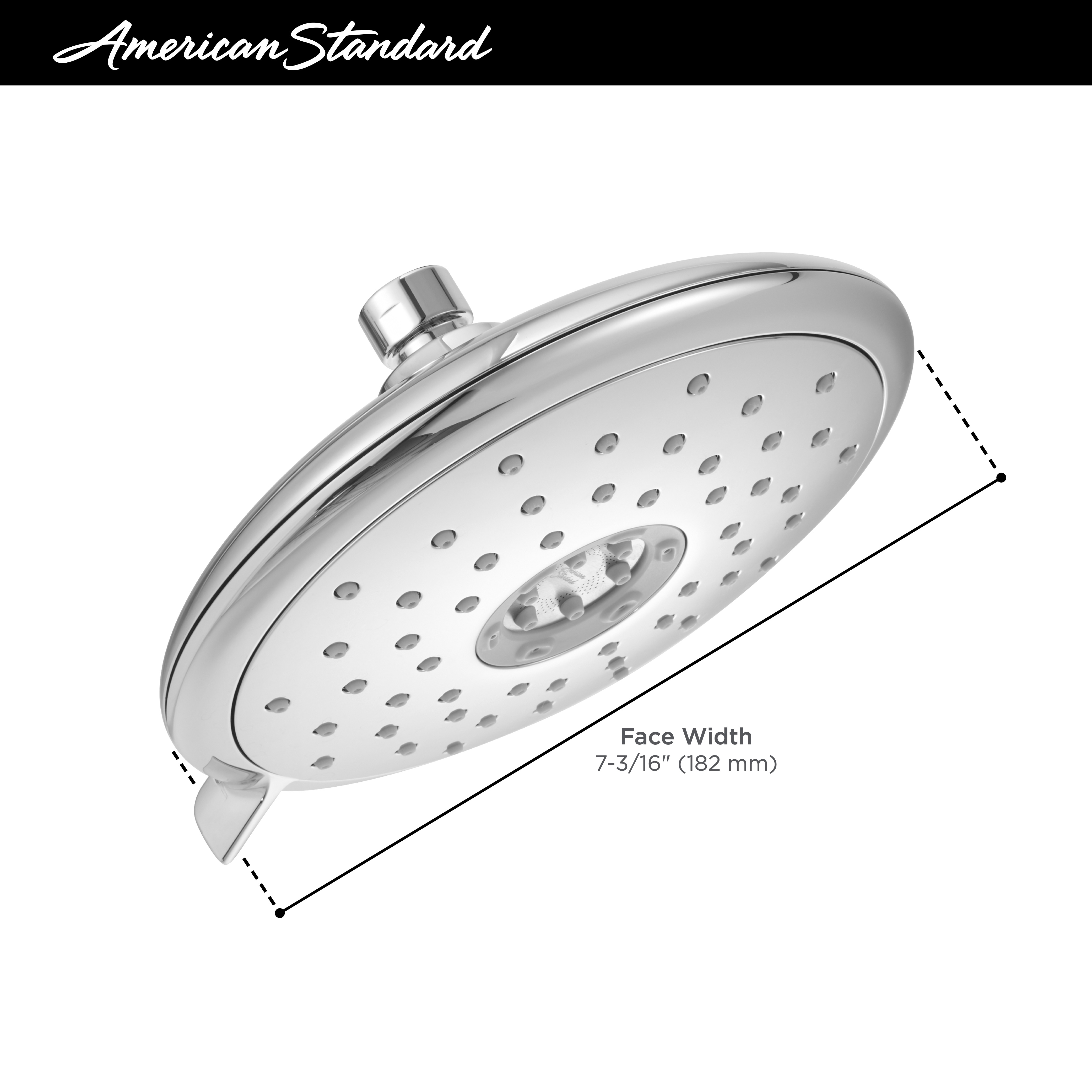 Spectra® Fixed 7-Inch 2.5 gpm/9.5 L/min Fixed Showerhead