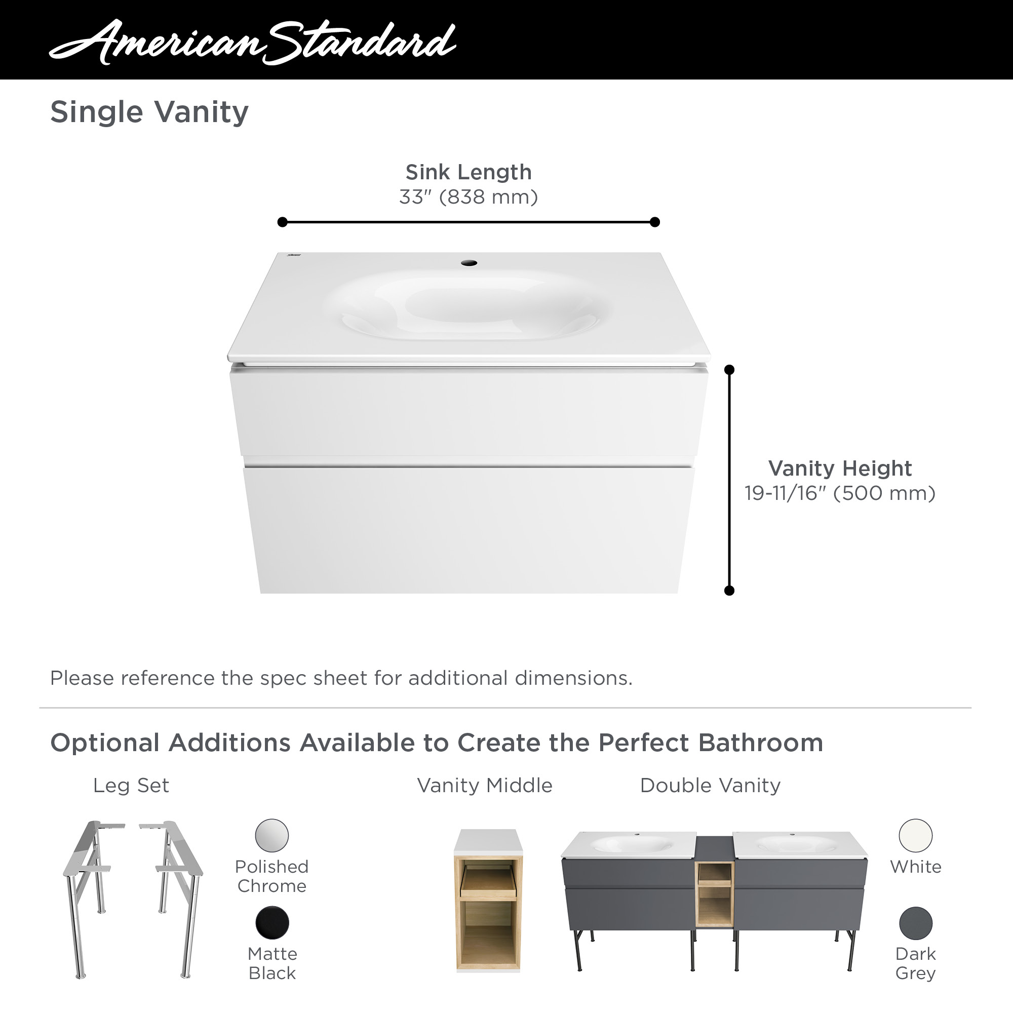 standard vanity dimensions