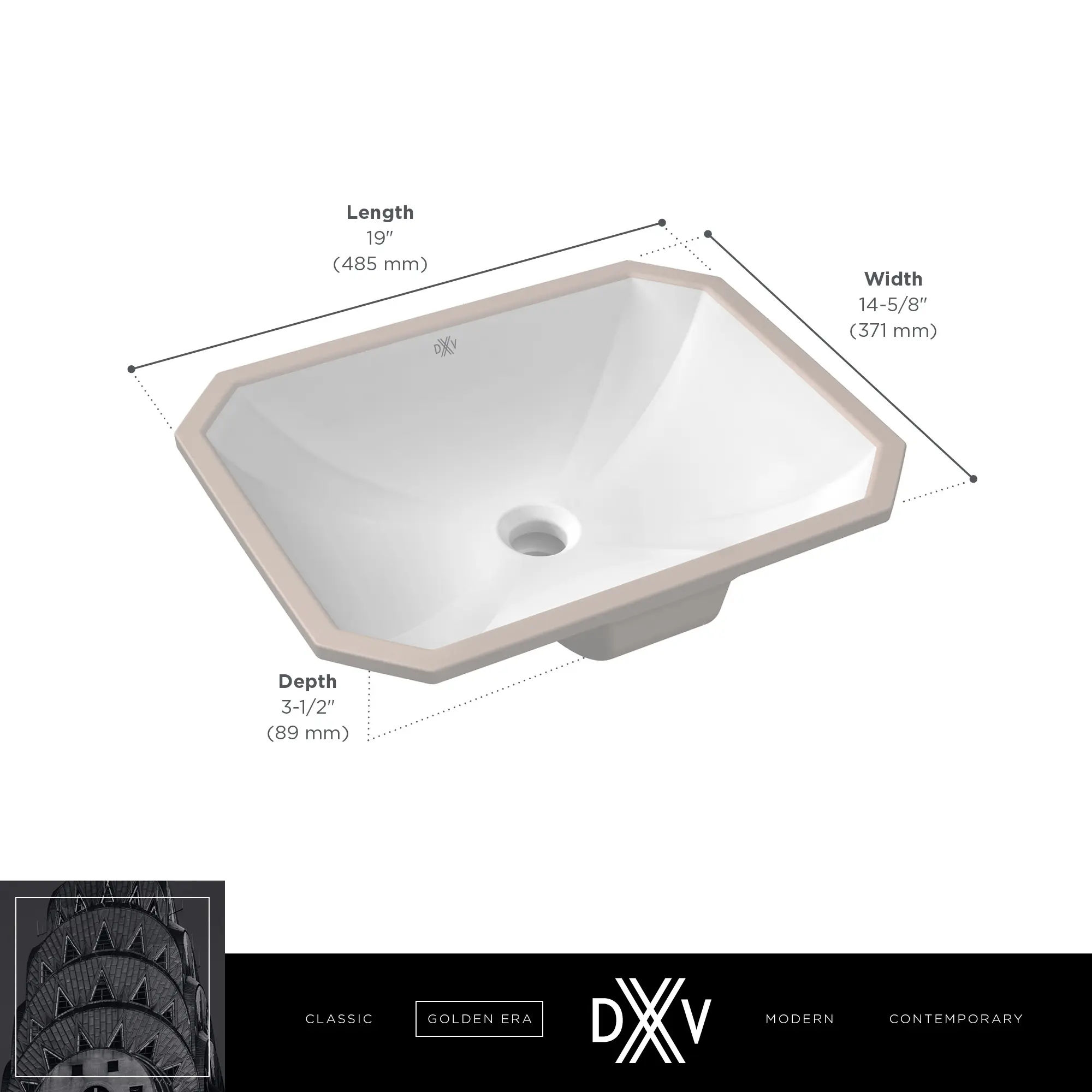 Belshire® Rectangle Sink