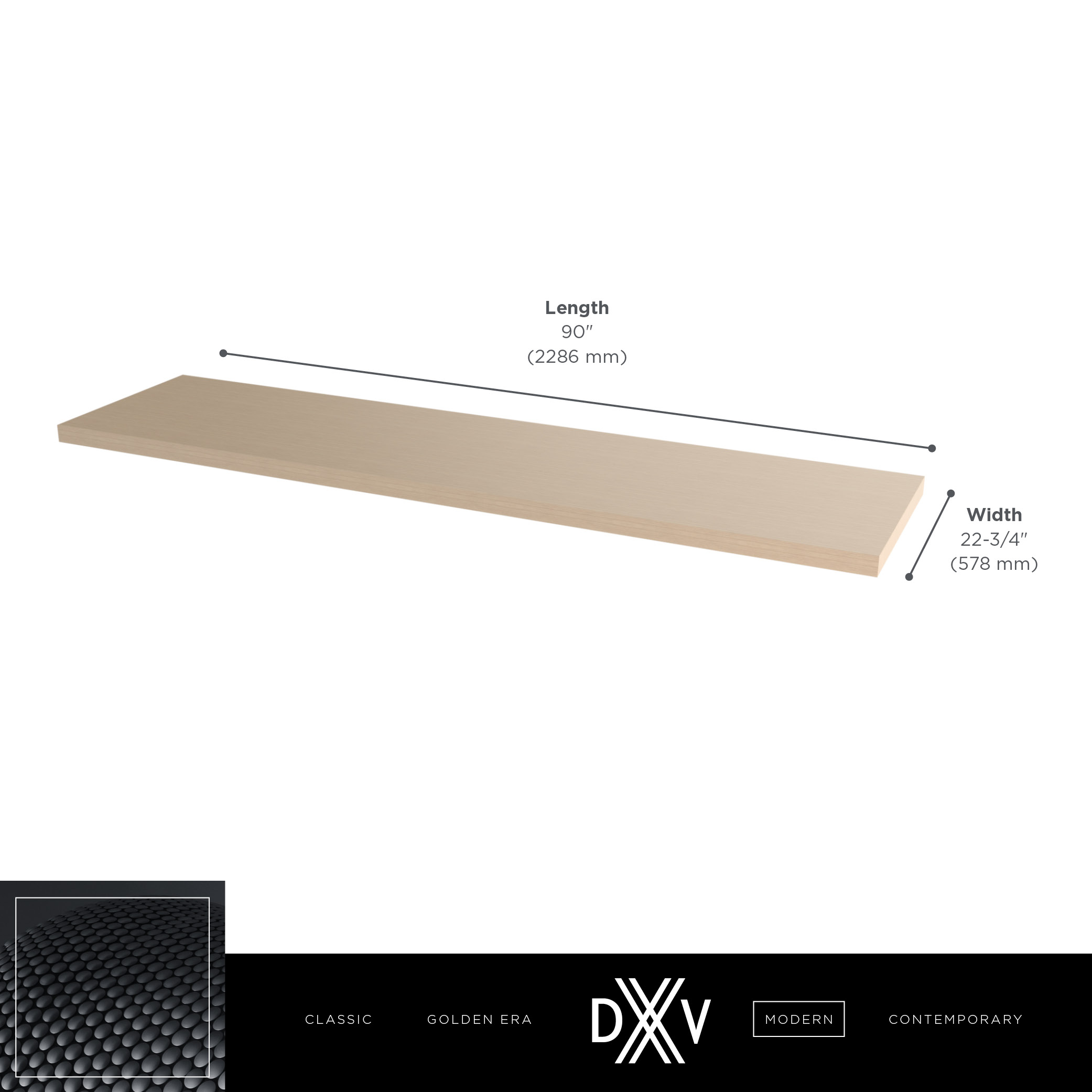 DXV Modulus® 90 in. Countertop Slab