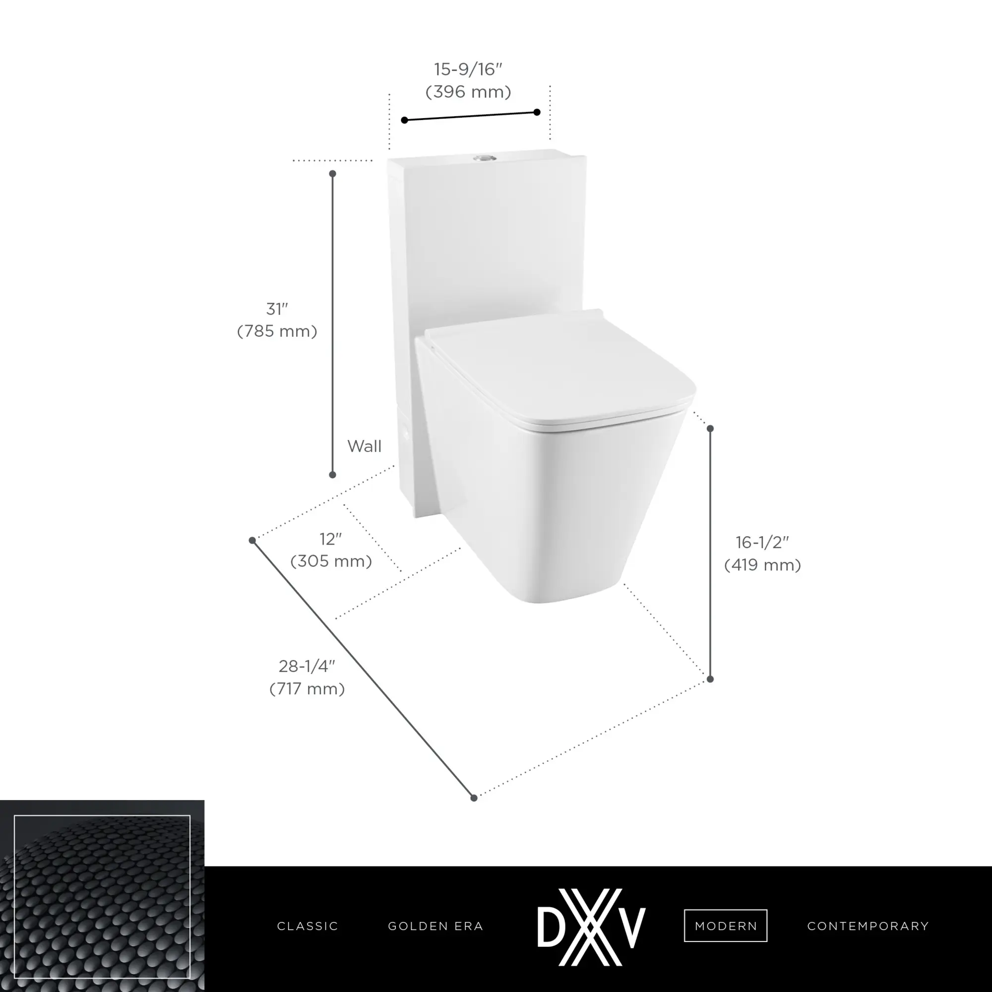 DXV Modulus® One-Piece Chair Height Elongated Toilet with Seat