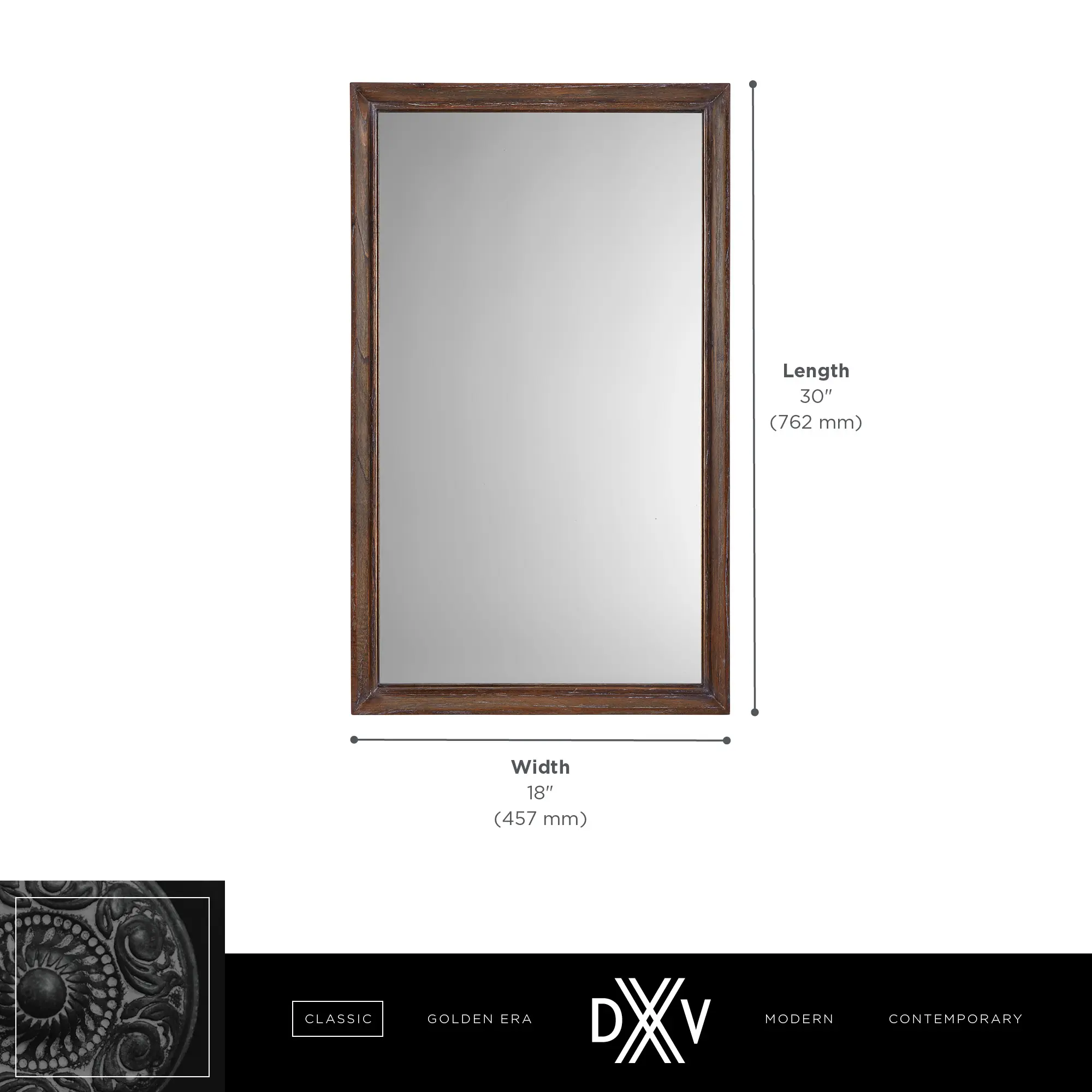 OAK HILL 18-IN. x 30-IN. MIRROR