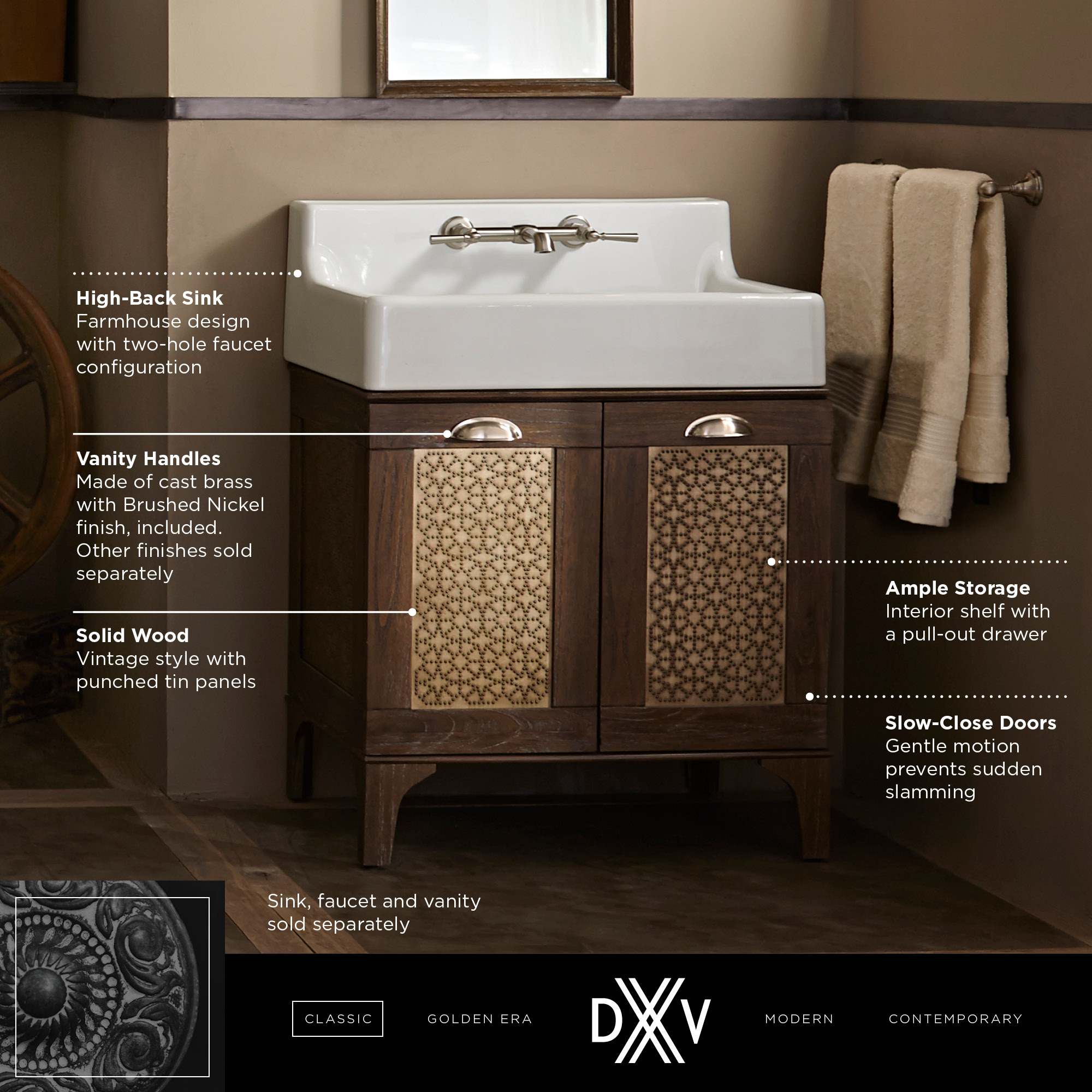 Oak Hill® 30 in. Single Vanity Only