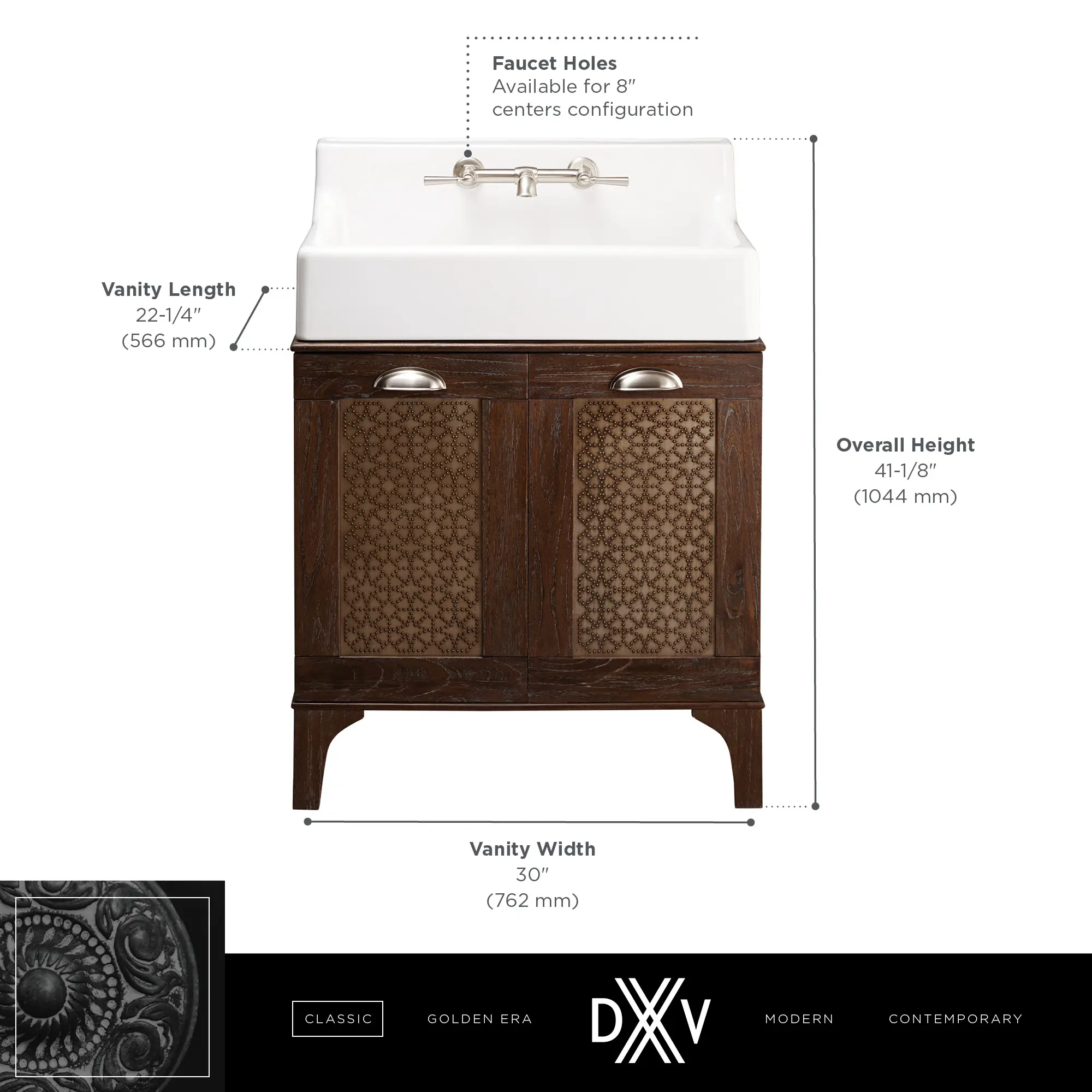 Oak Hill® 30 in. Single Vanity Only