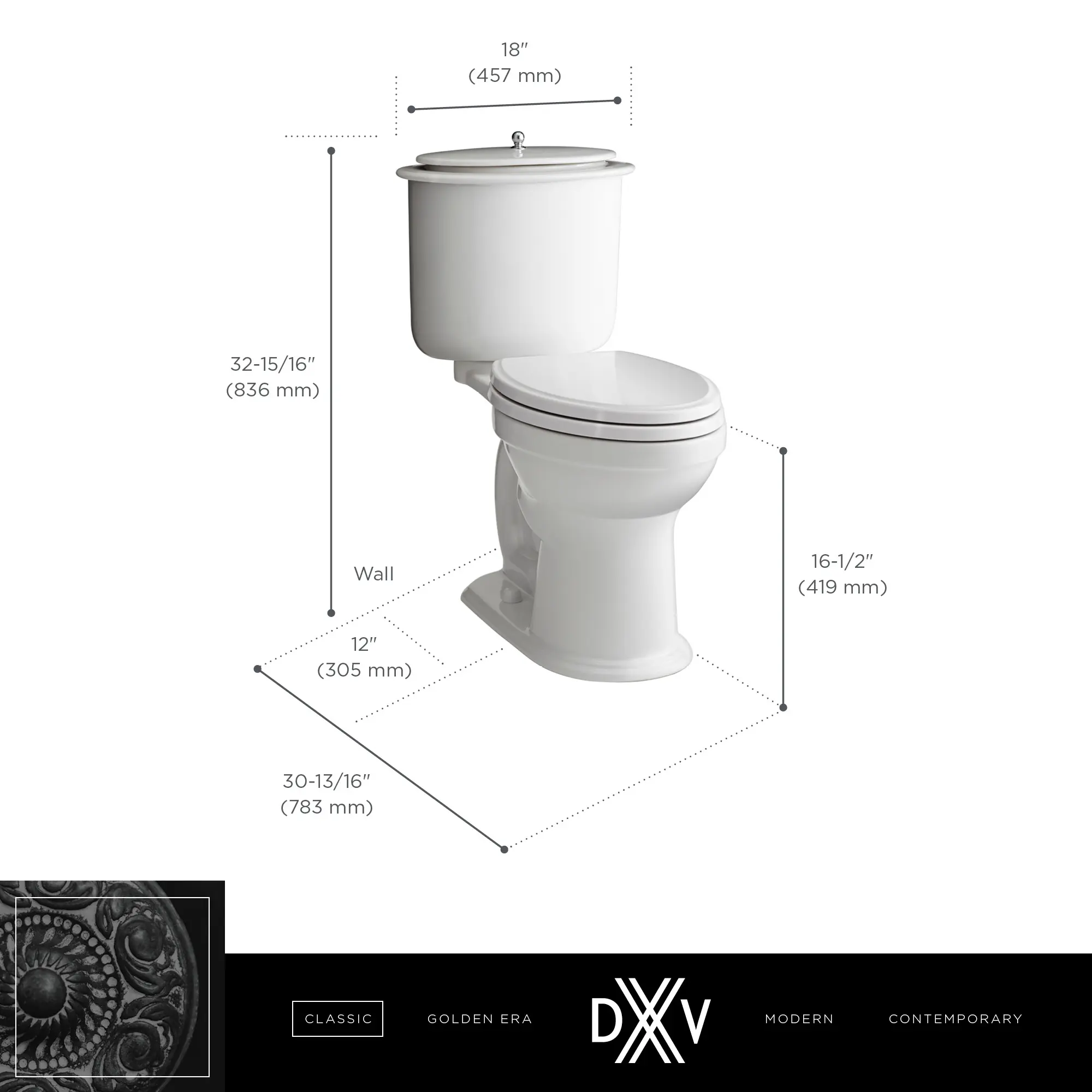 Oak Hill® Two-Piece Chair Height Elongated Toilet with Seat