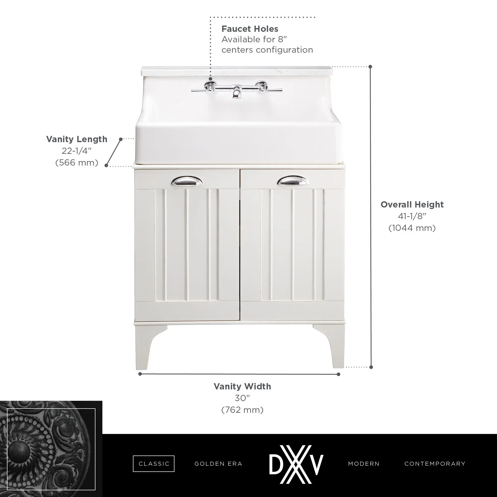 Oak Hill® 30 in. Single Vanity Only