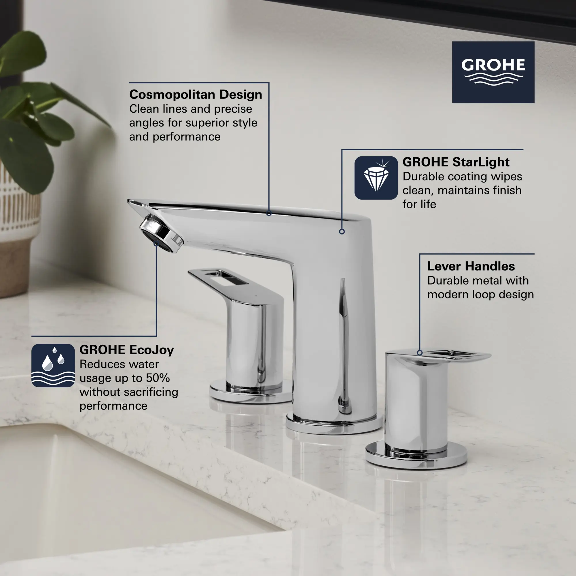 8-Inch Widespread 2-Handle M-Size Bathroom Faucet, 1.2 GPM (4.5 L/min)